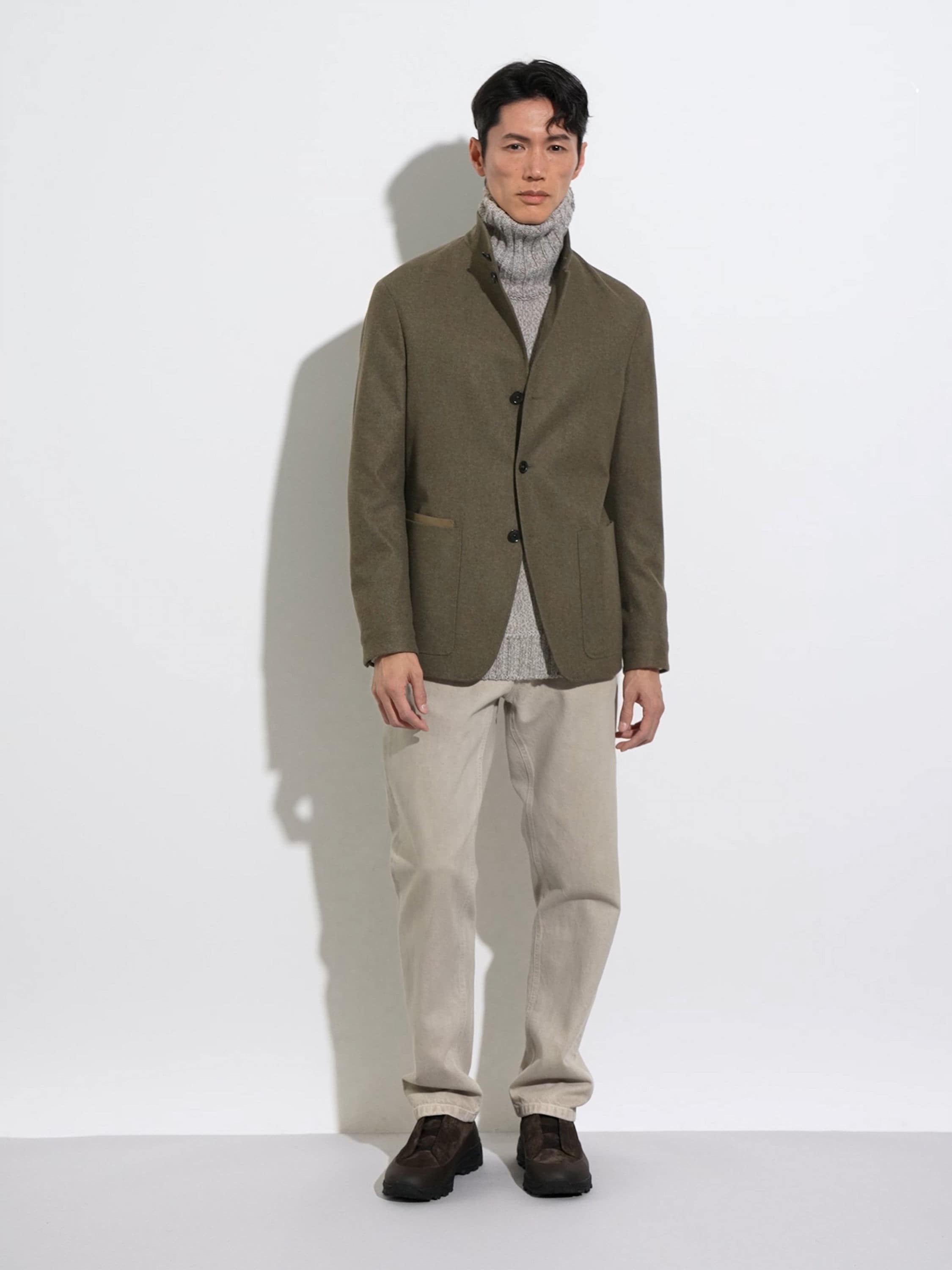 Light Taupe Cotton Roccia Jeans