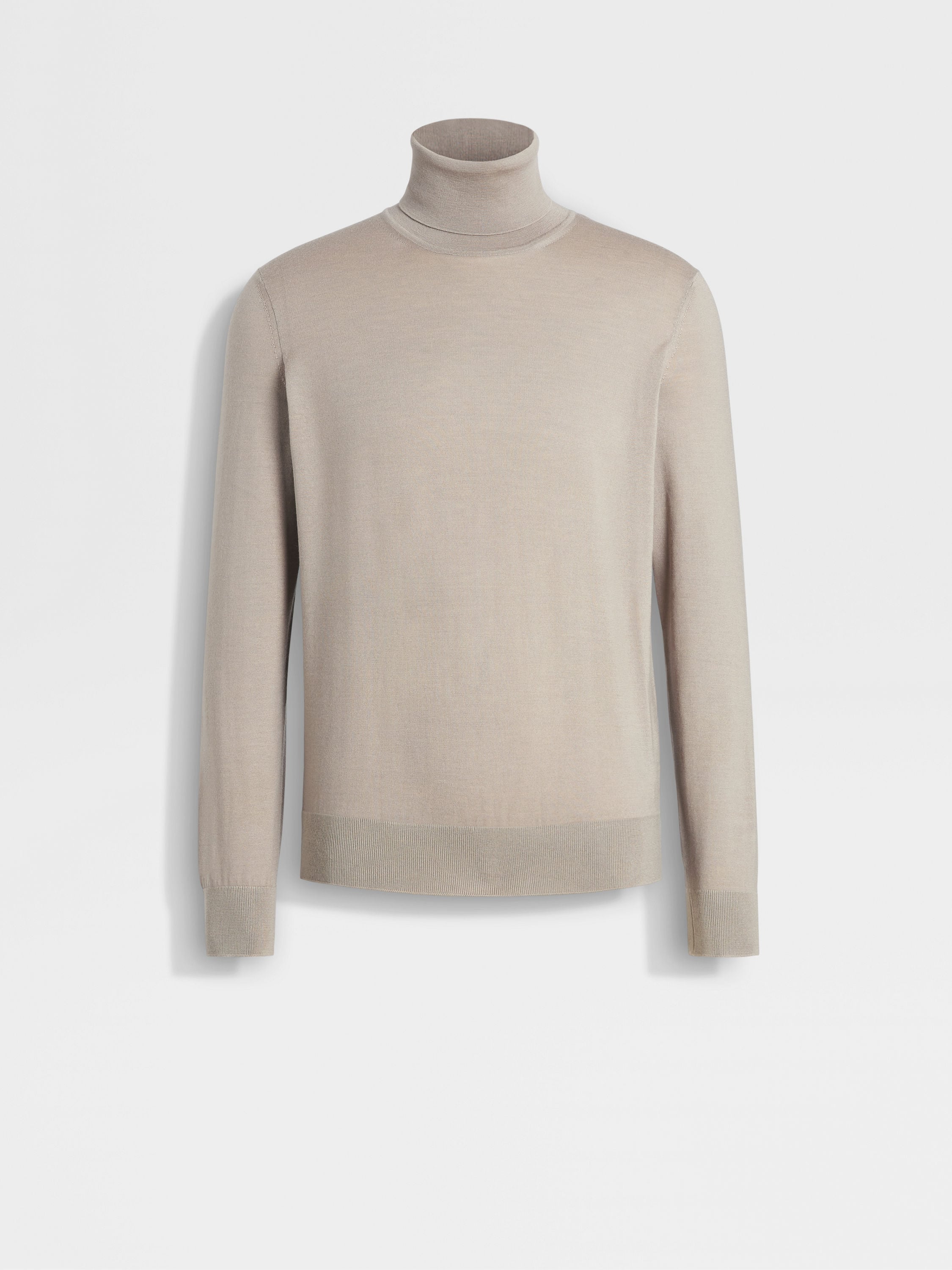 Light Taupe Cashseta Turtleneck Main product photo