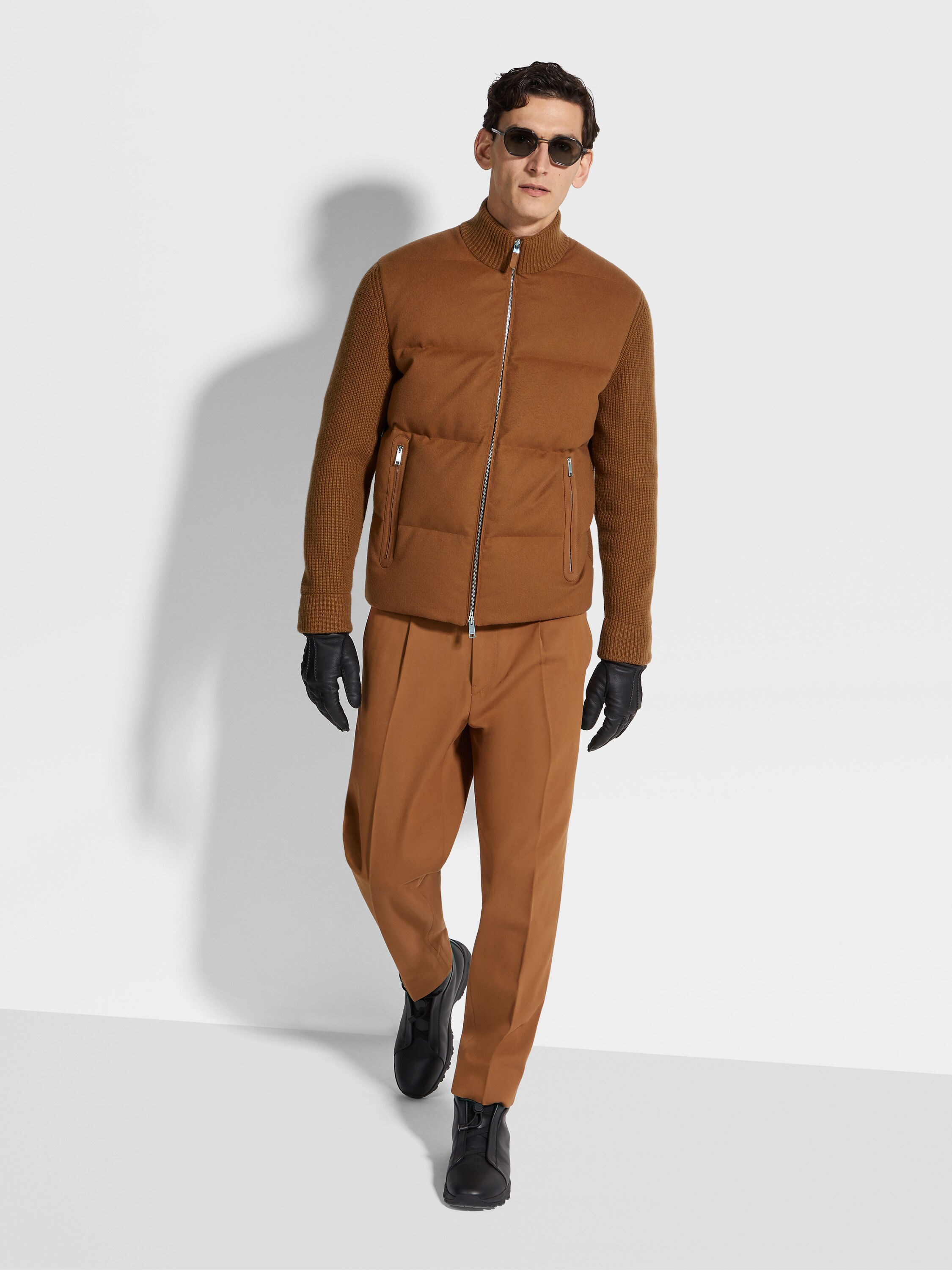 Dark Foliage Oasi Cashmere Full Zip Blouson Product detail photo #2