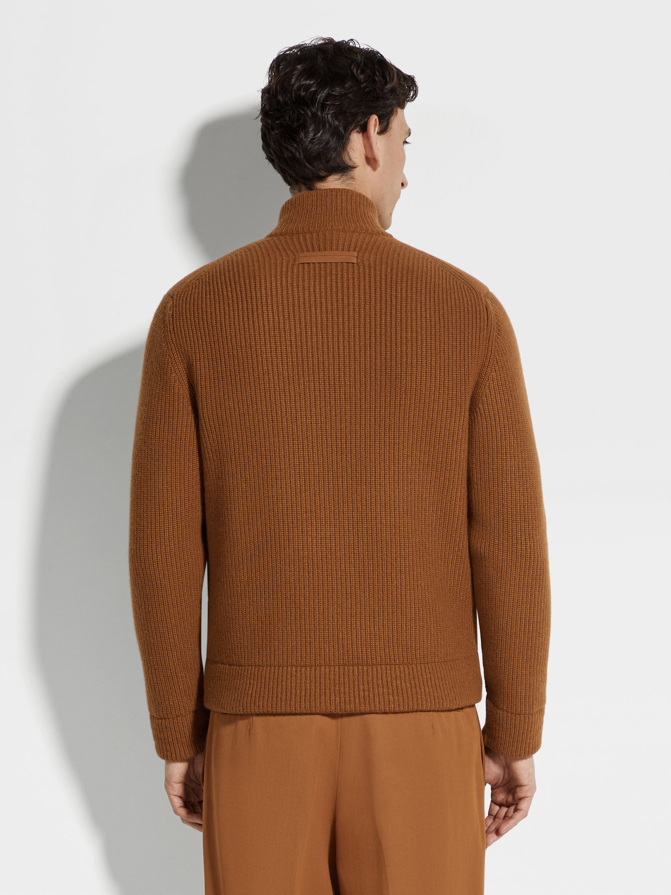 Dark Foliage Oasi Cashmere Full Zip Blouson Product detail photo #4