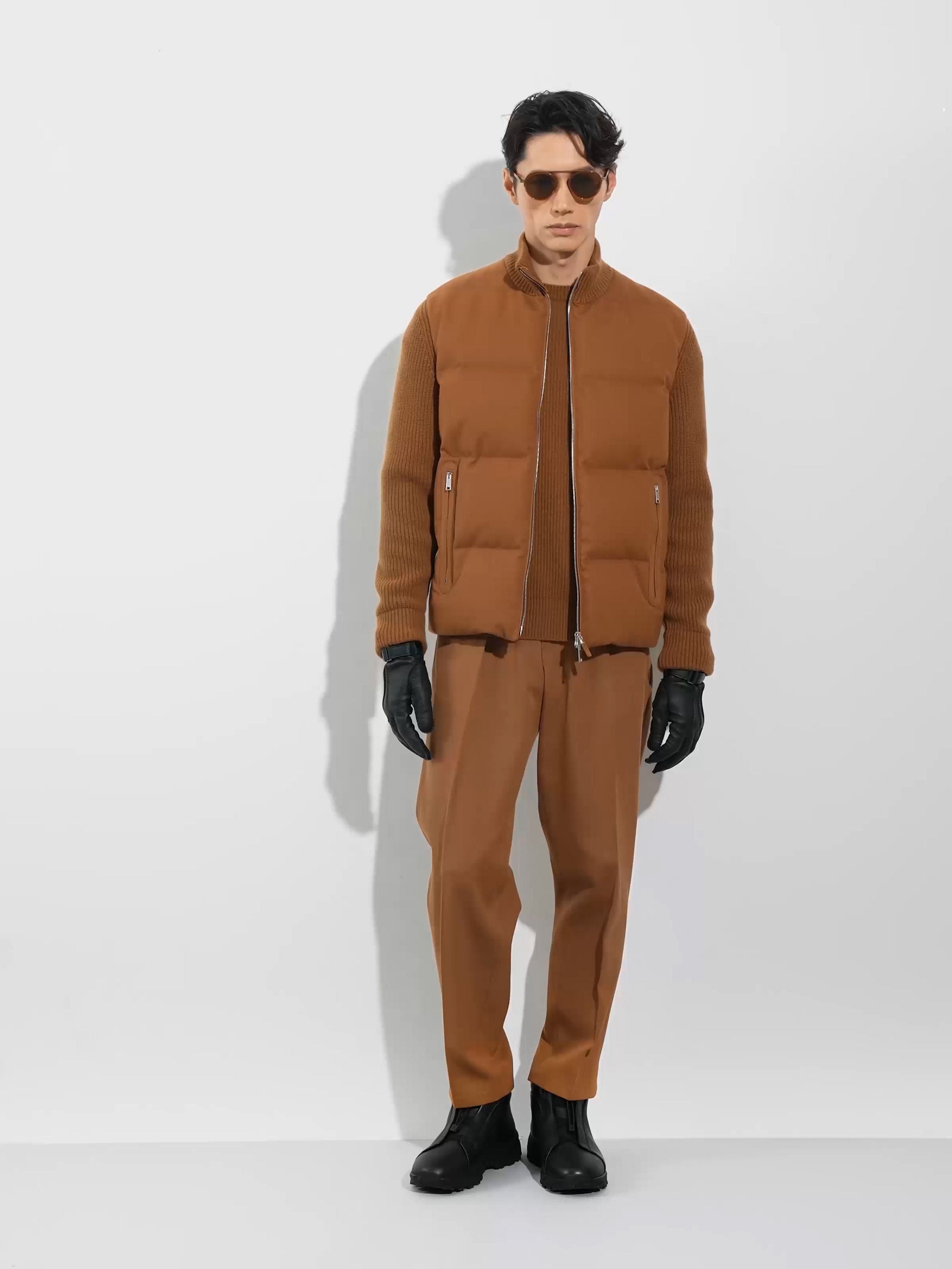 Dark Foliage Oasi Cashmere Full Zip Blouson