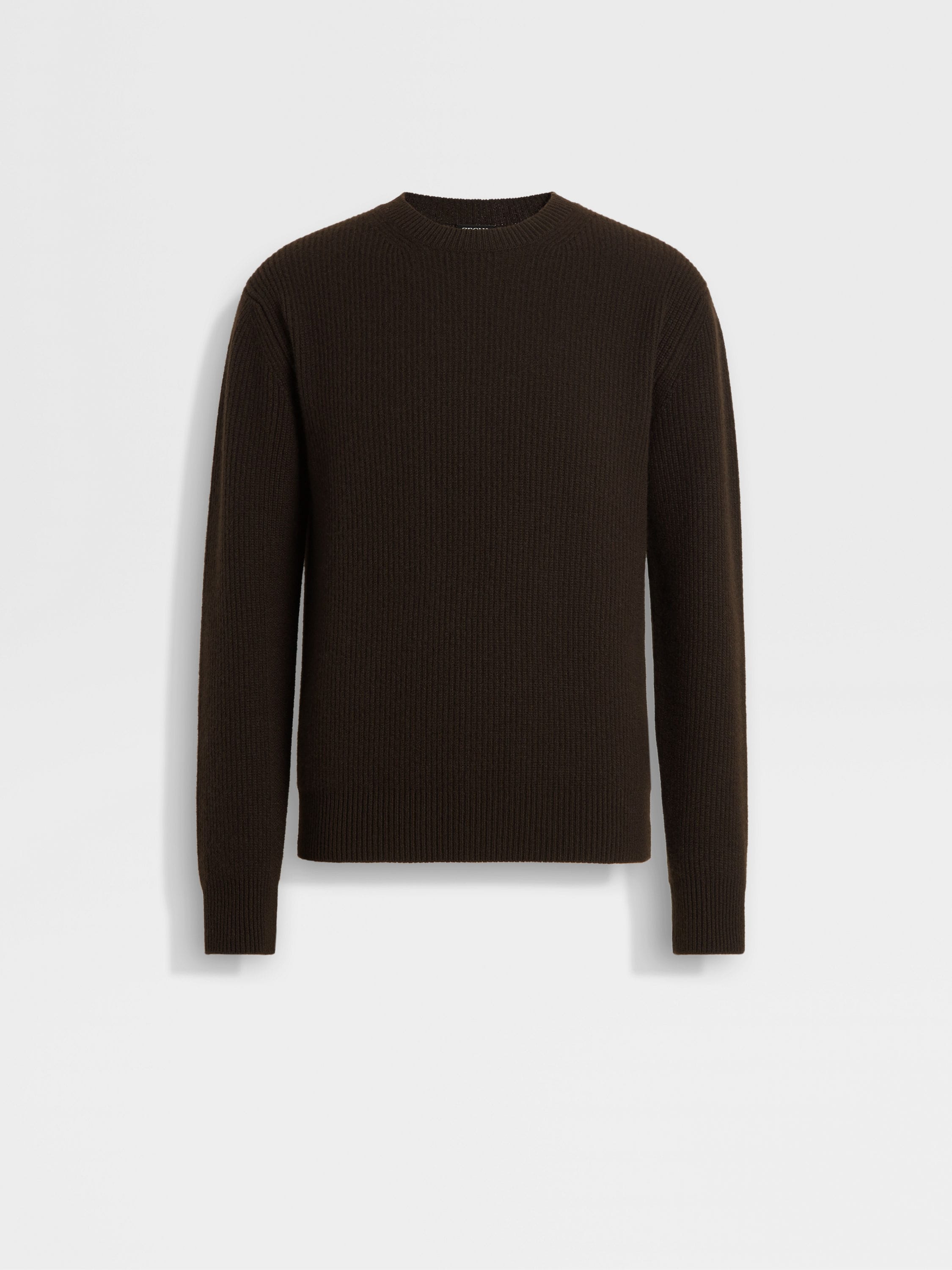 Dark Brown Oasi Cashmere Crewneck Main product photo