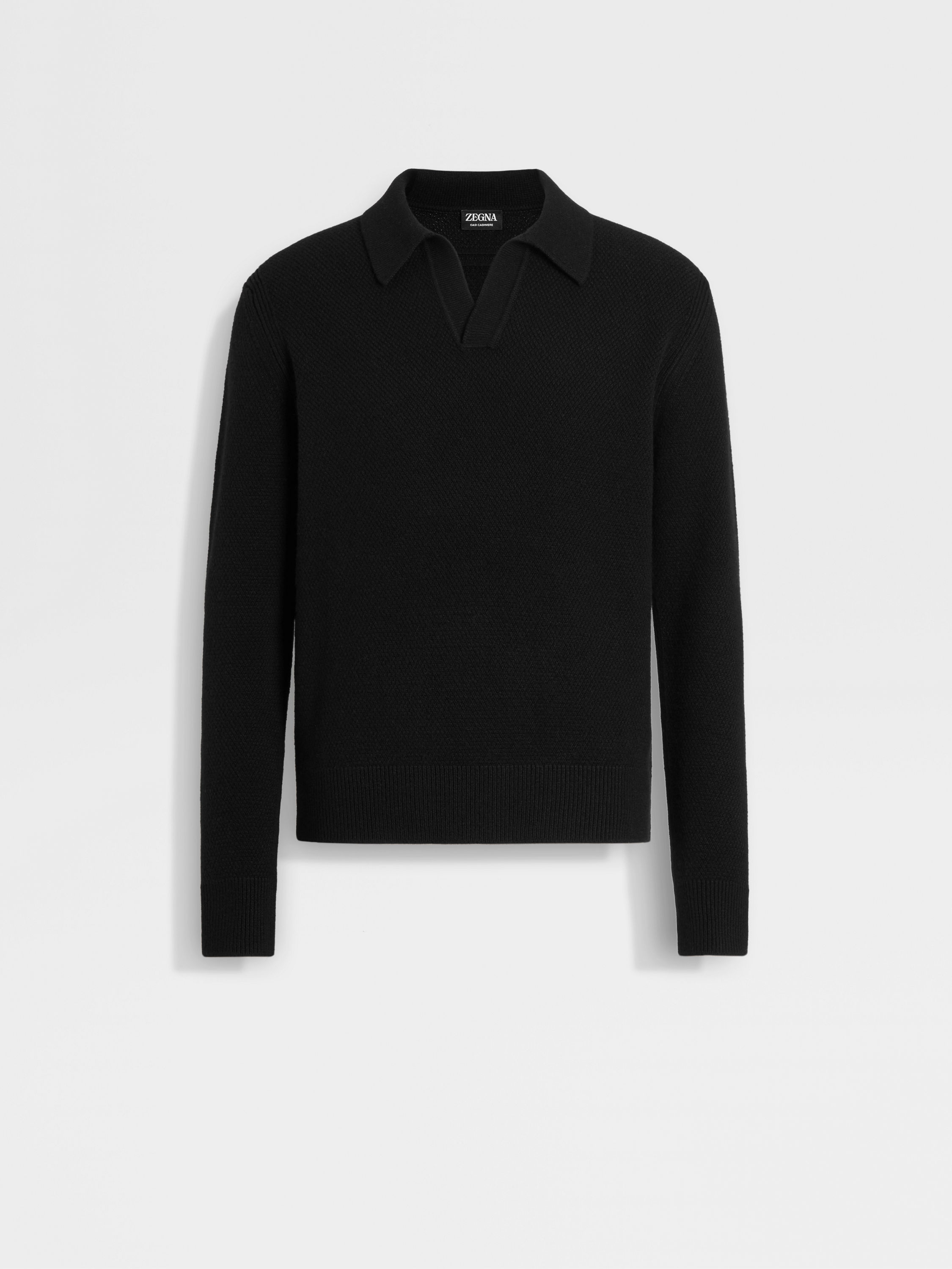 Black Oasi Cashmere Polo Shirt Main product photo