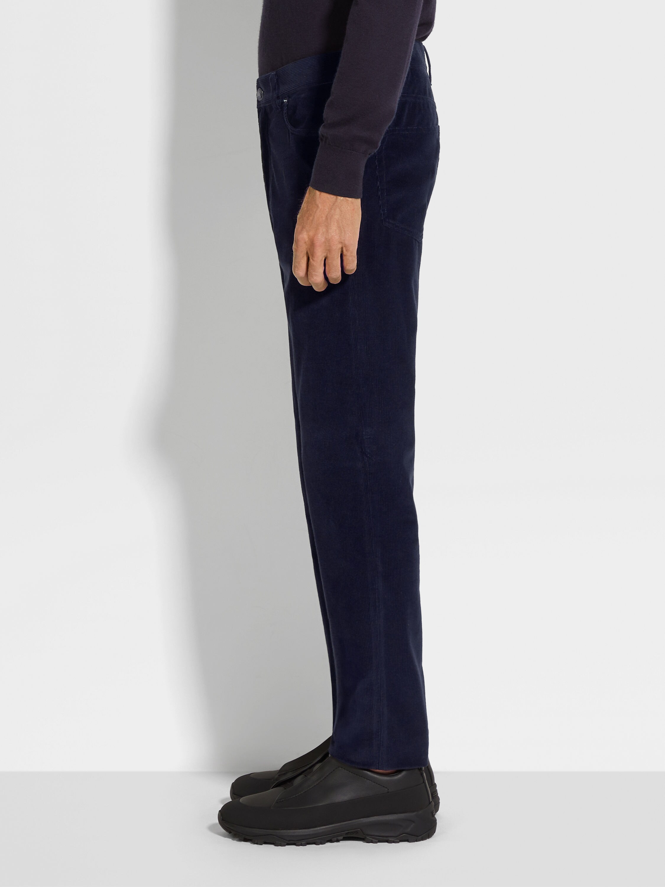 蓝色 Cashco Roccia 长裤 產品細節圖 #2