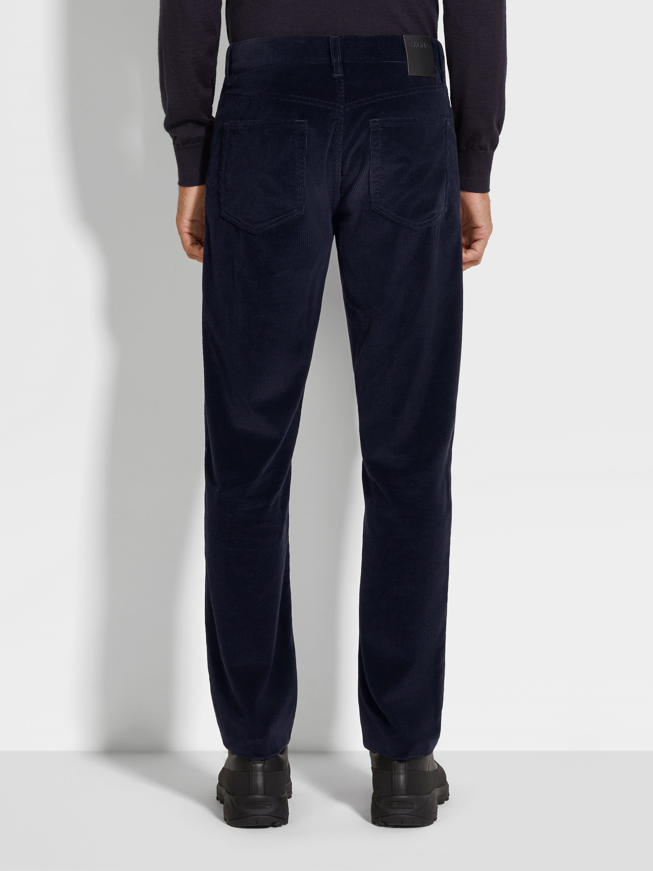 蓝色 Cashco Roccia 长裤 產品細節圖 #4