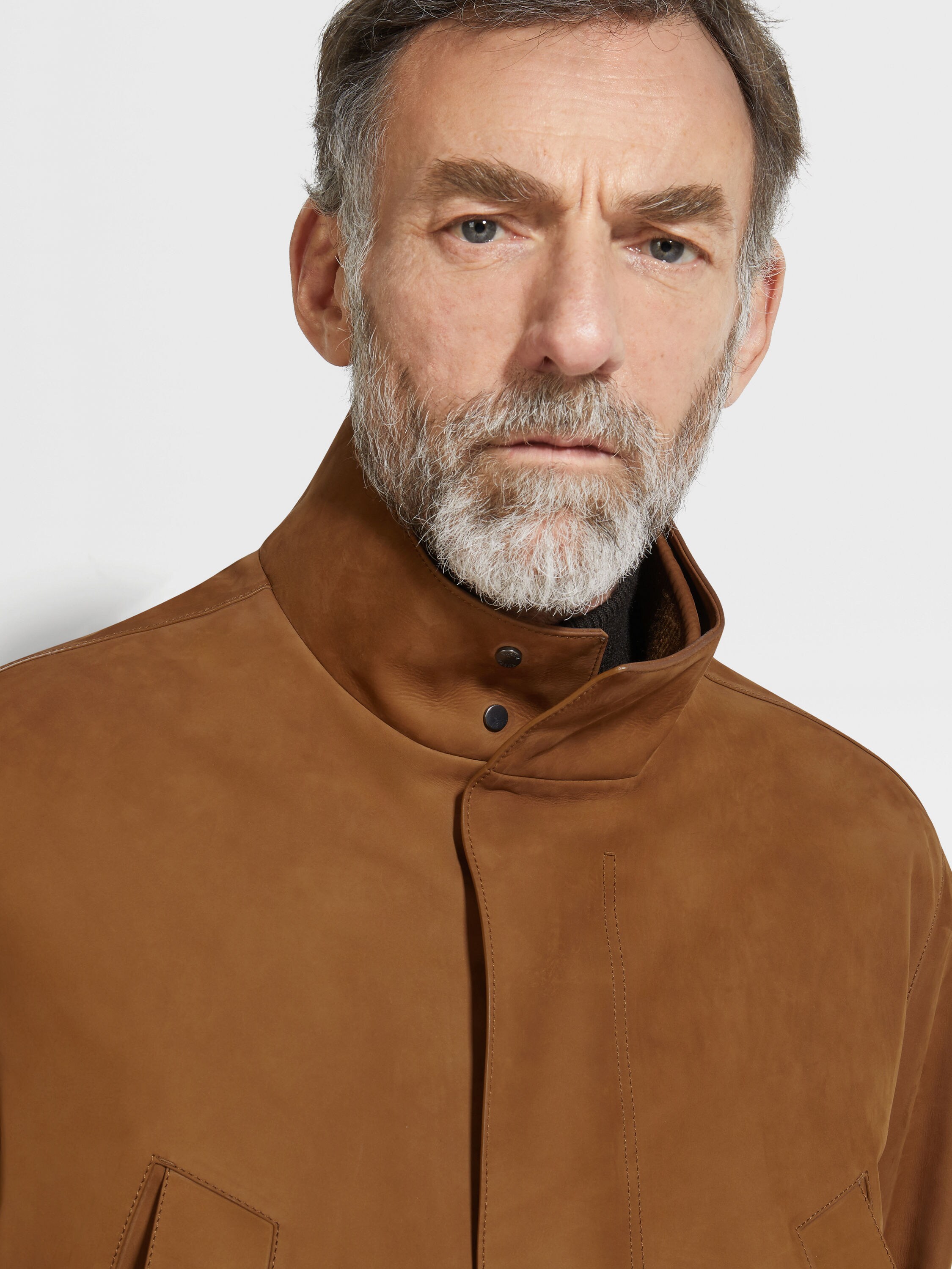 正绒面革短外套 產品細節圖 #2