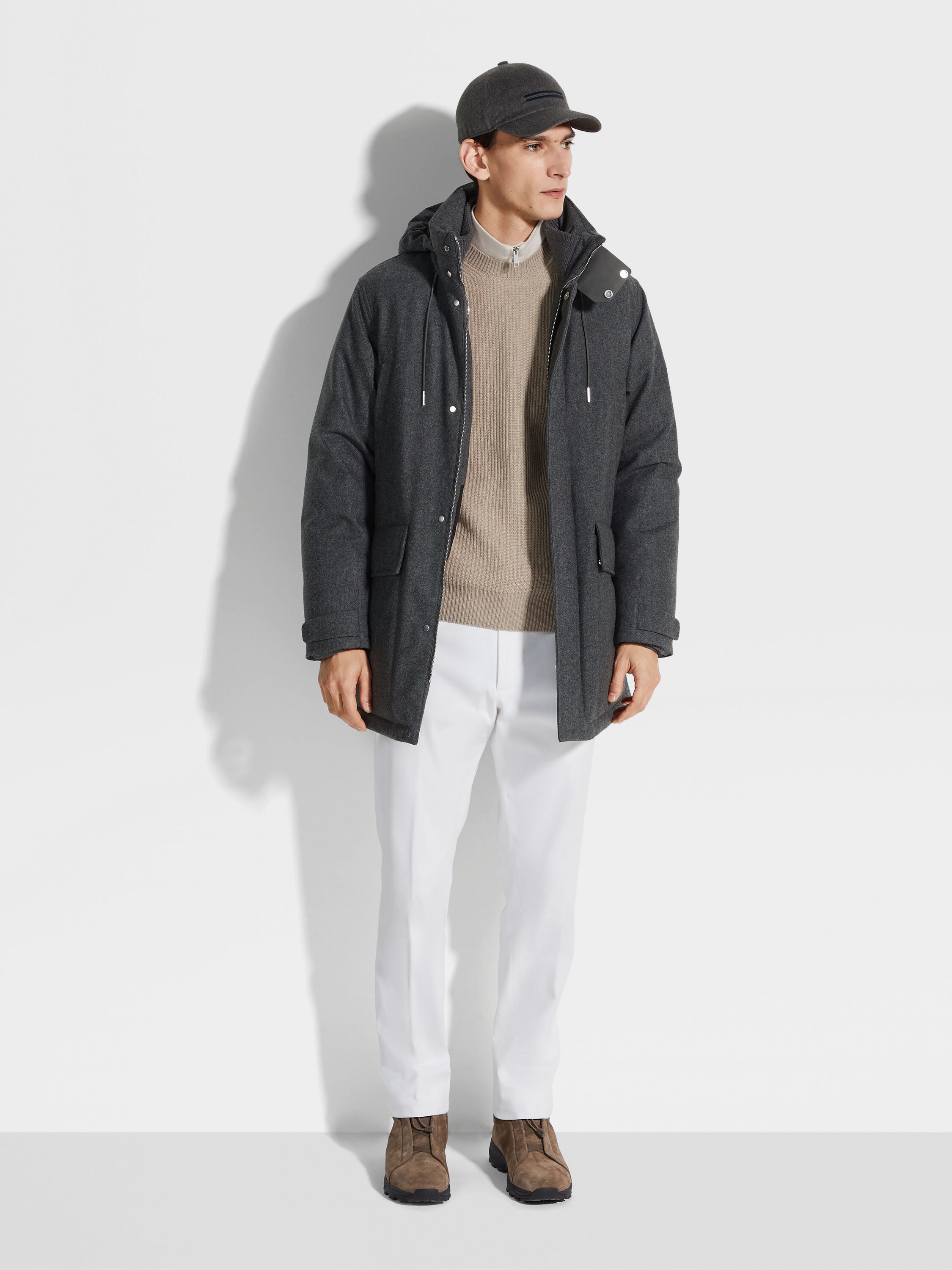 高科技美利奴羊毛派克大衣 产品细节图 #1