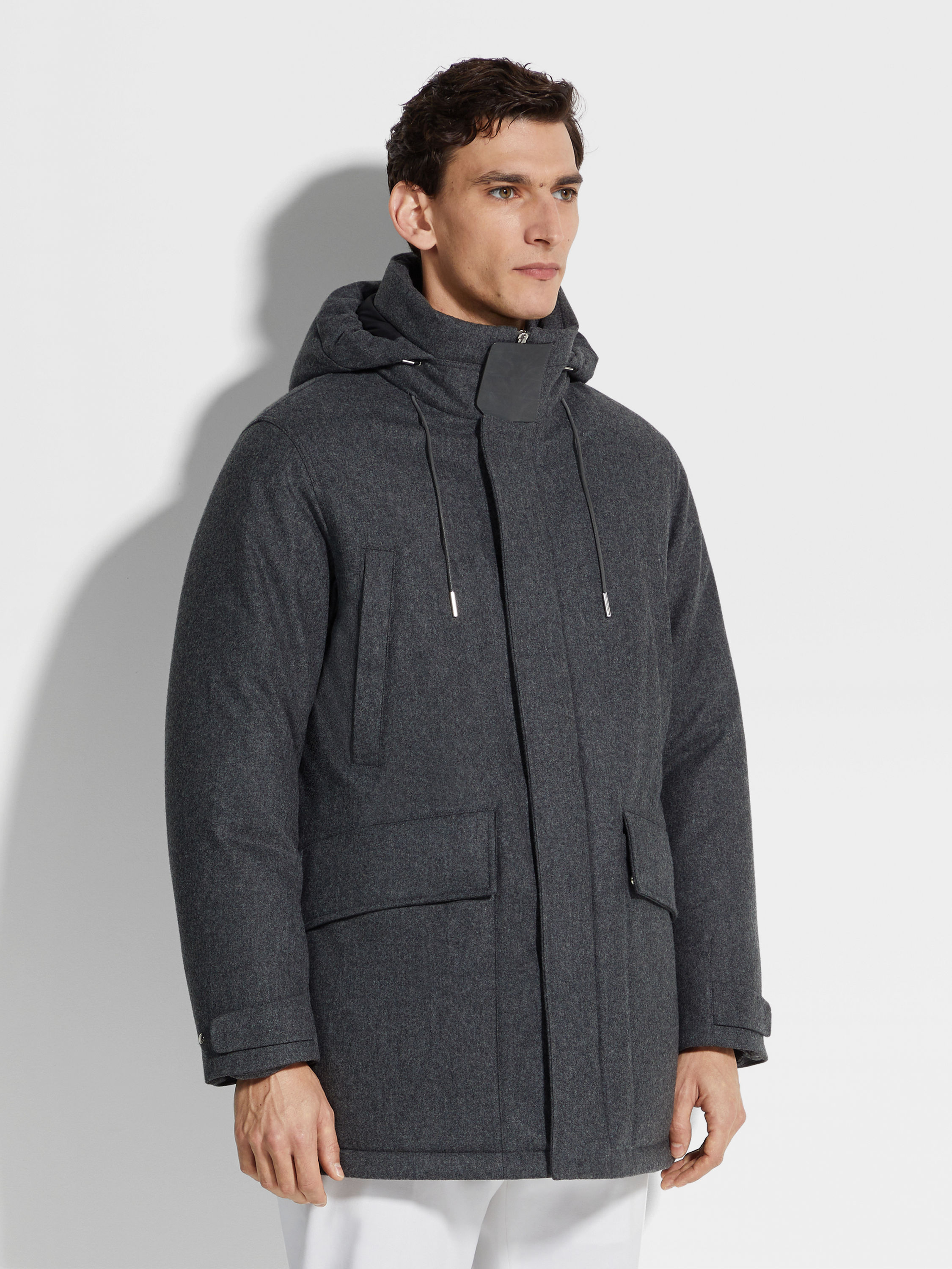 高科技美利奴羊毛派克大衣 产品细节图 #3