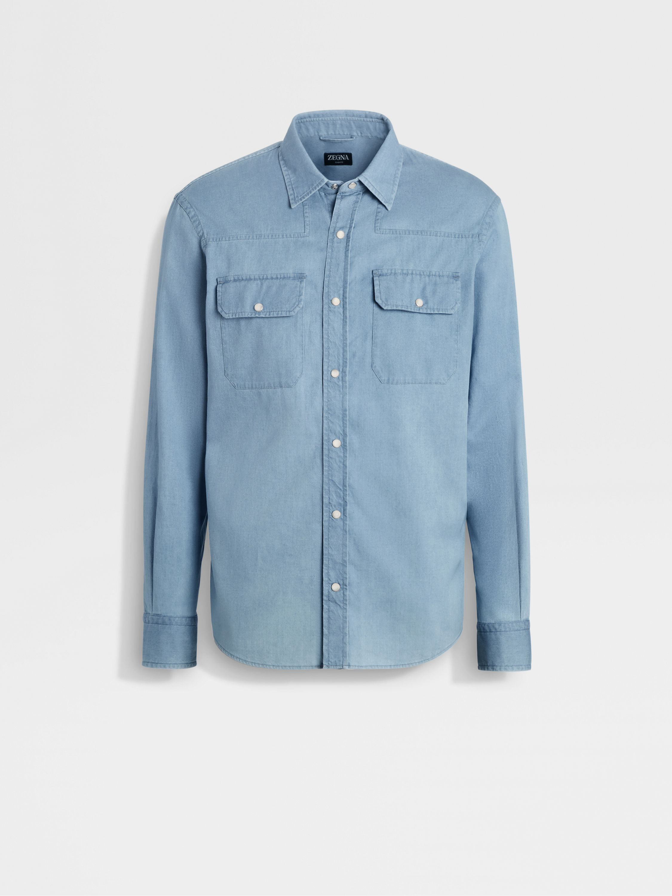 Bleached Cotton Denim Shirt Main product photo