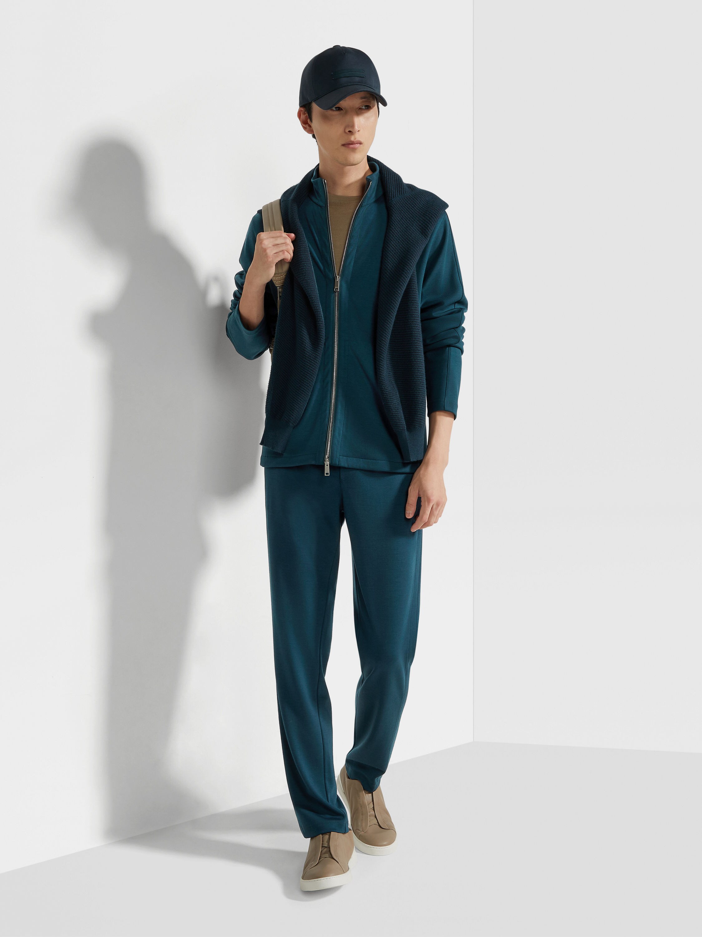 深蓝绿色 High Performance™ 羊毛长裤 產品細節圖 #2