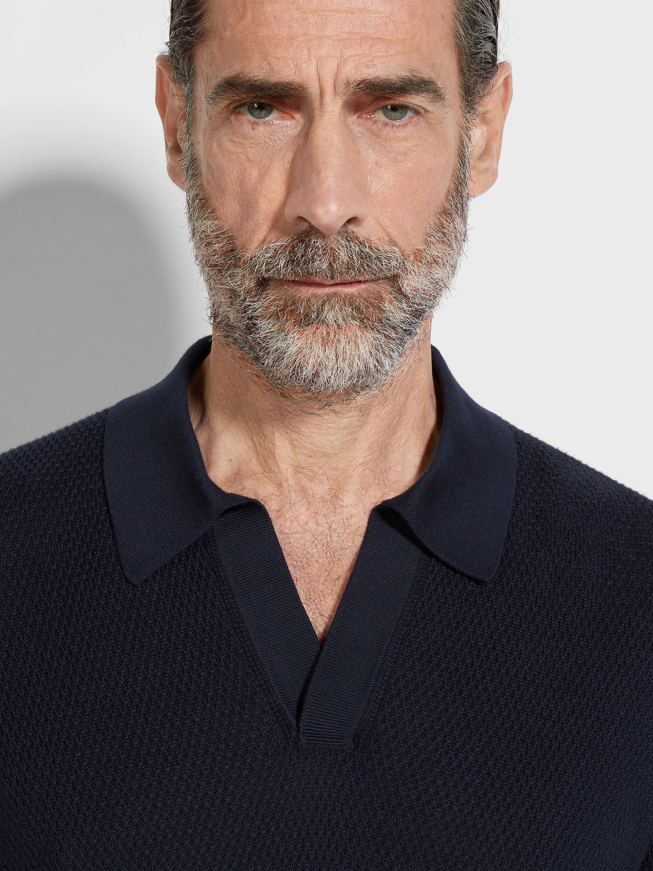 海军蓝 Premium Cotton 棉质 Polo 衫 產品細節圖 #1