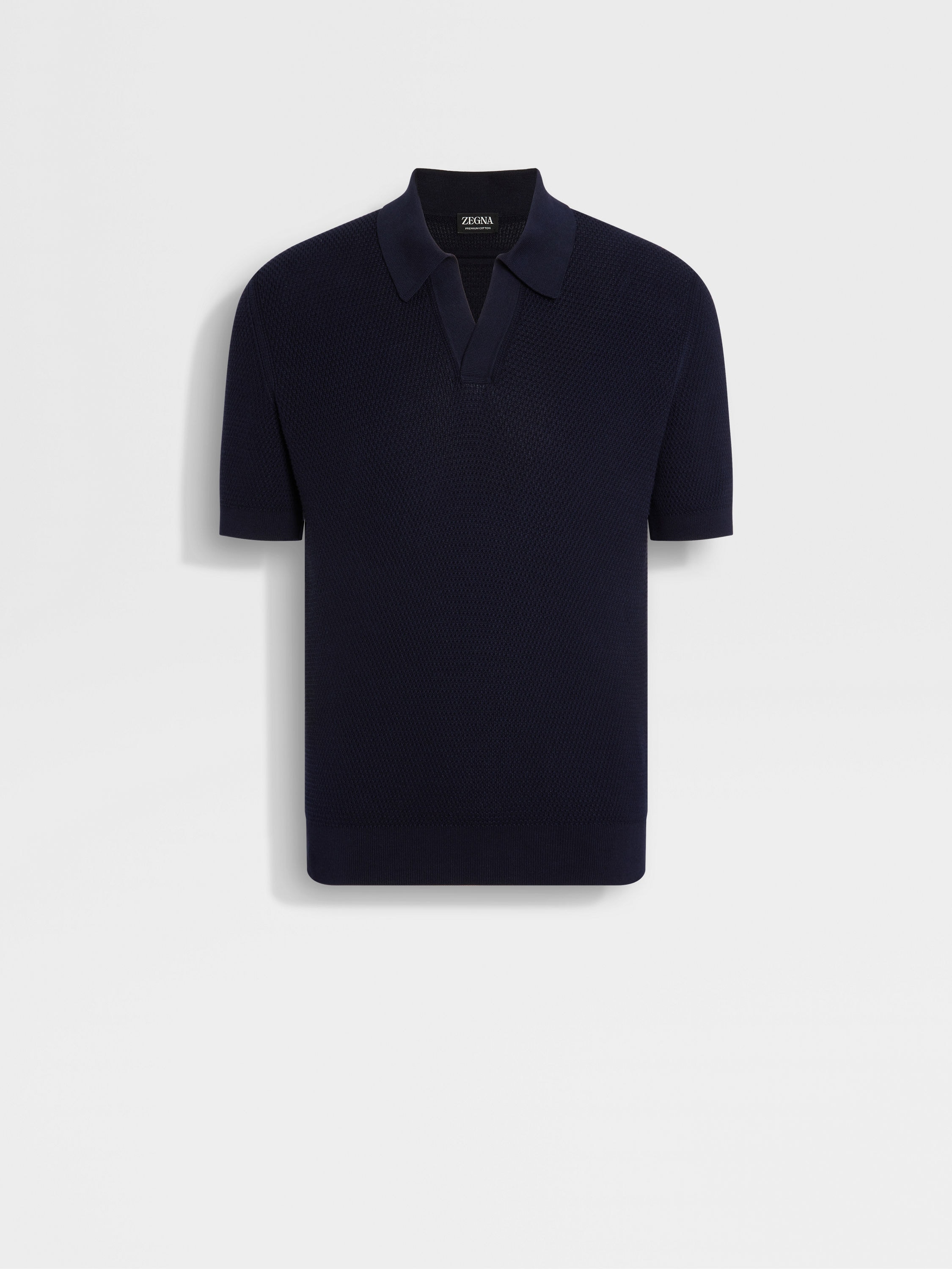 Navy Blue Premium Cotton Polo Shirt Main product photo