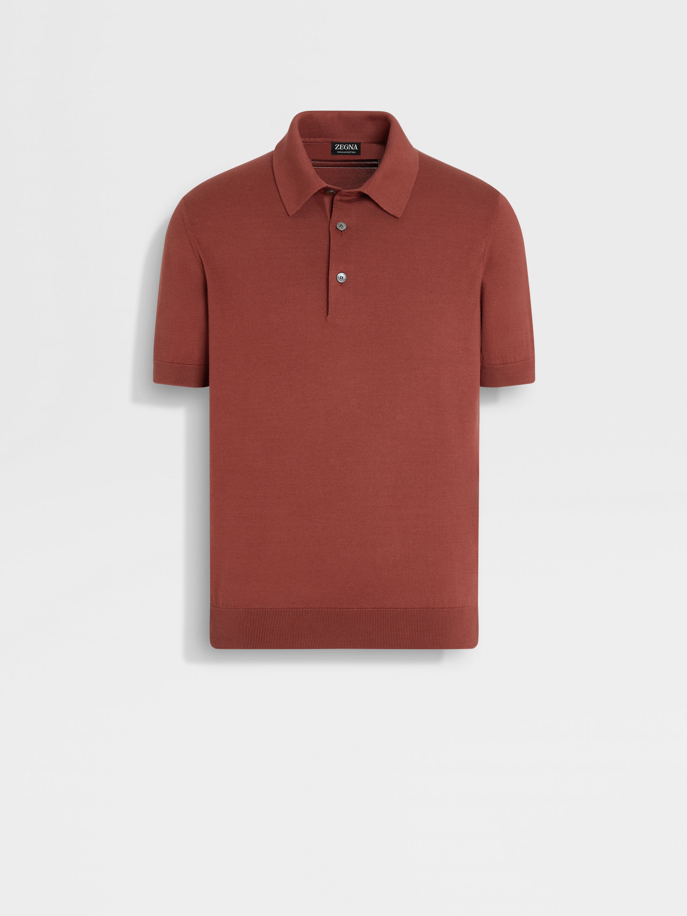 Dark Brown Premium Cotton Polo Shirt Main product photo