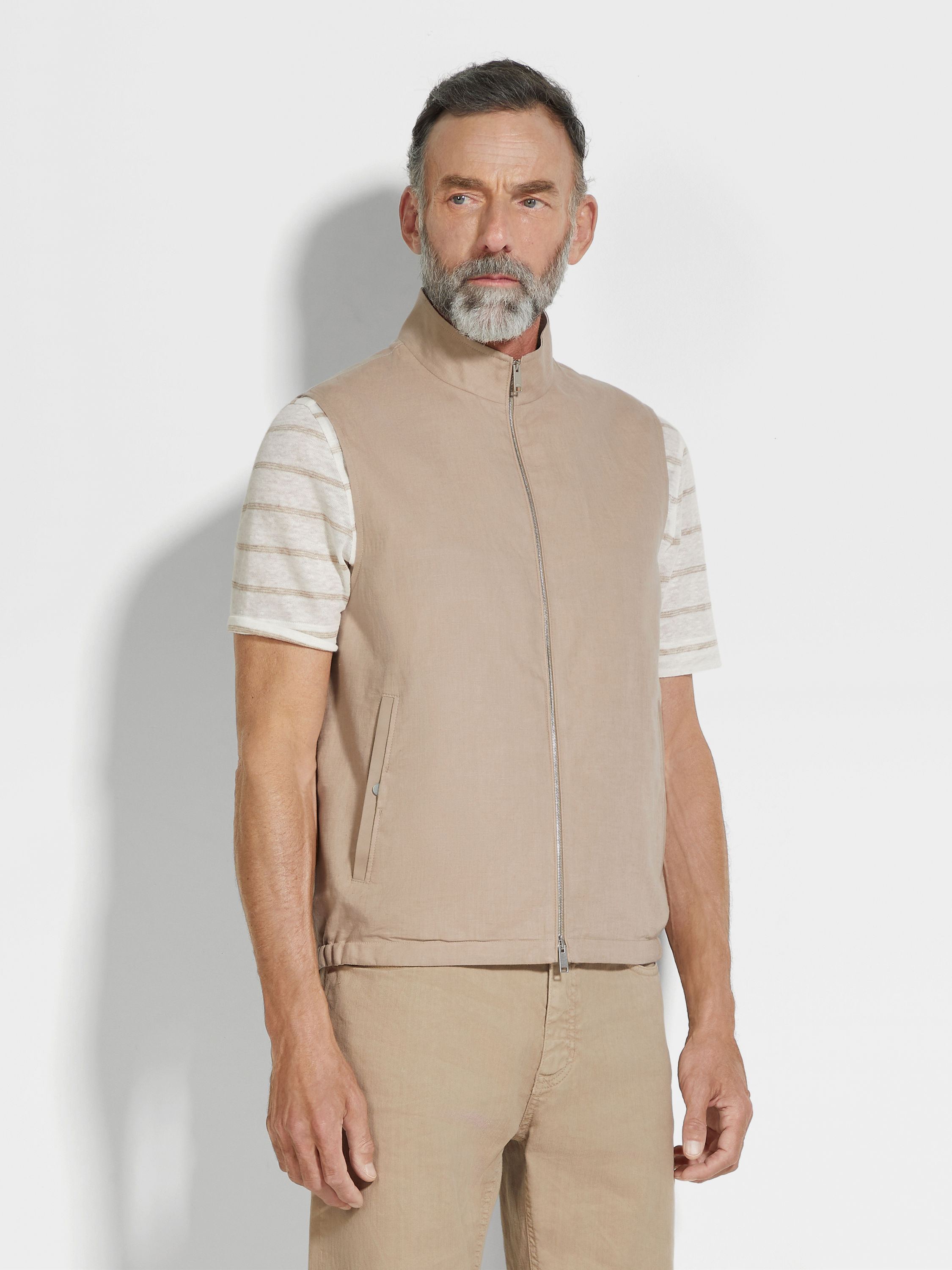 Oasi Lino Vest Product detail photo #3