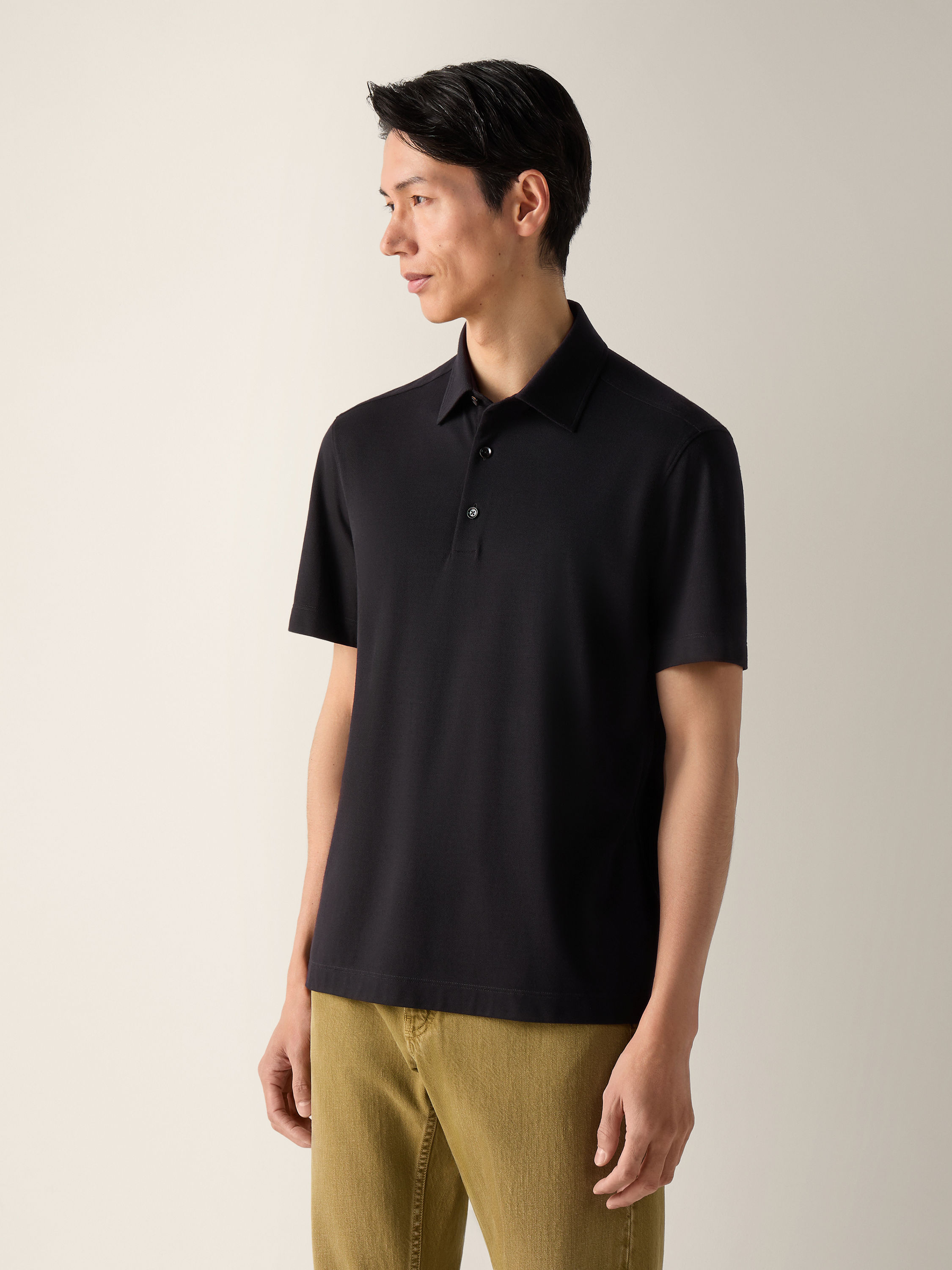 Black Vellus Aureum Polo Shirt Product detail photo #2