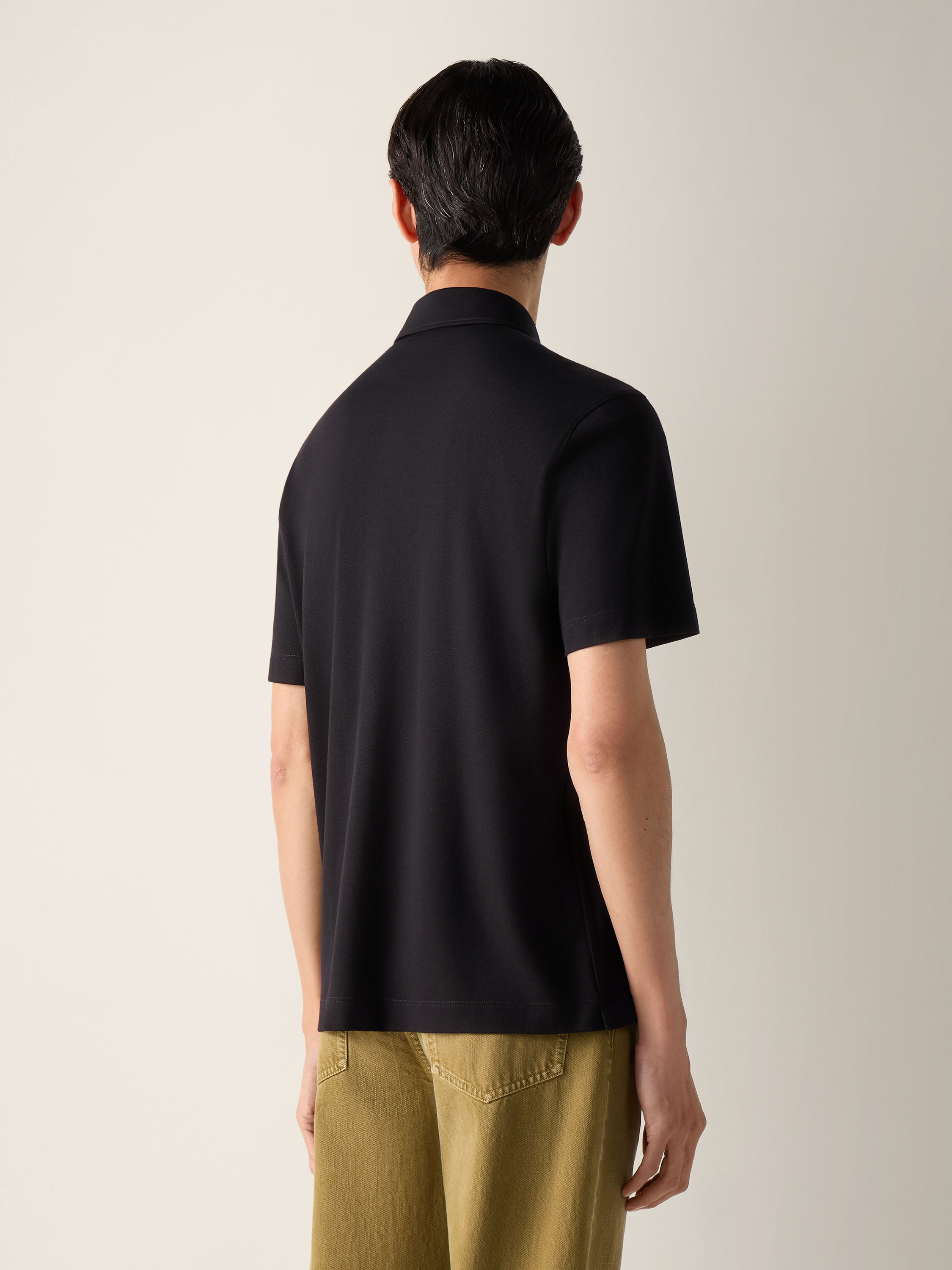 Black Vellus Aureum Polo Shirt Product detail photo #3