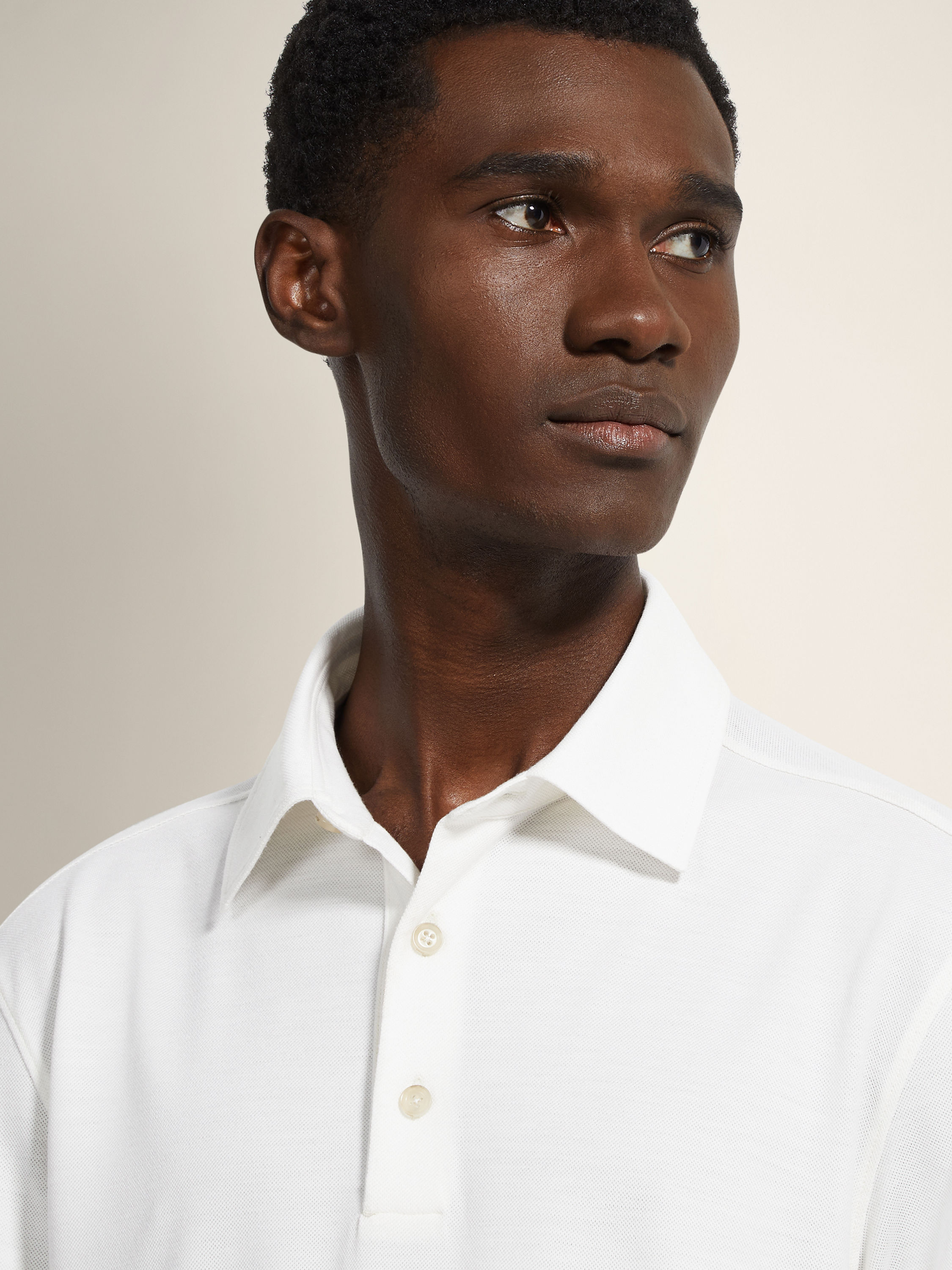 White Vellus Aureum Polo Shirt Product detail photo #1