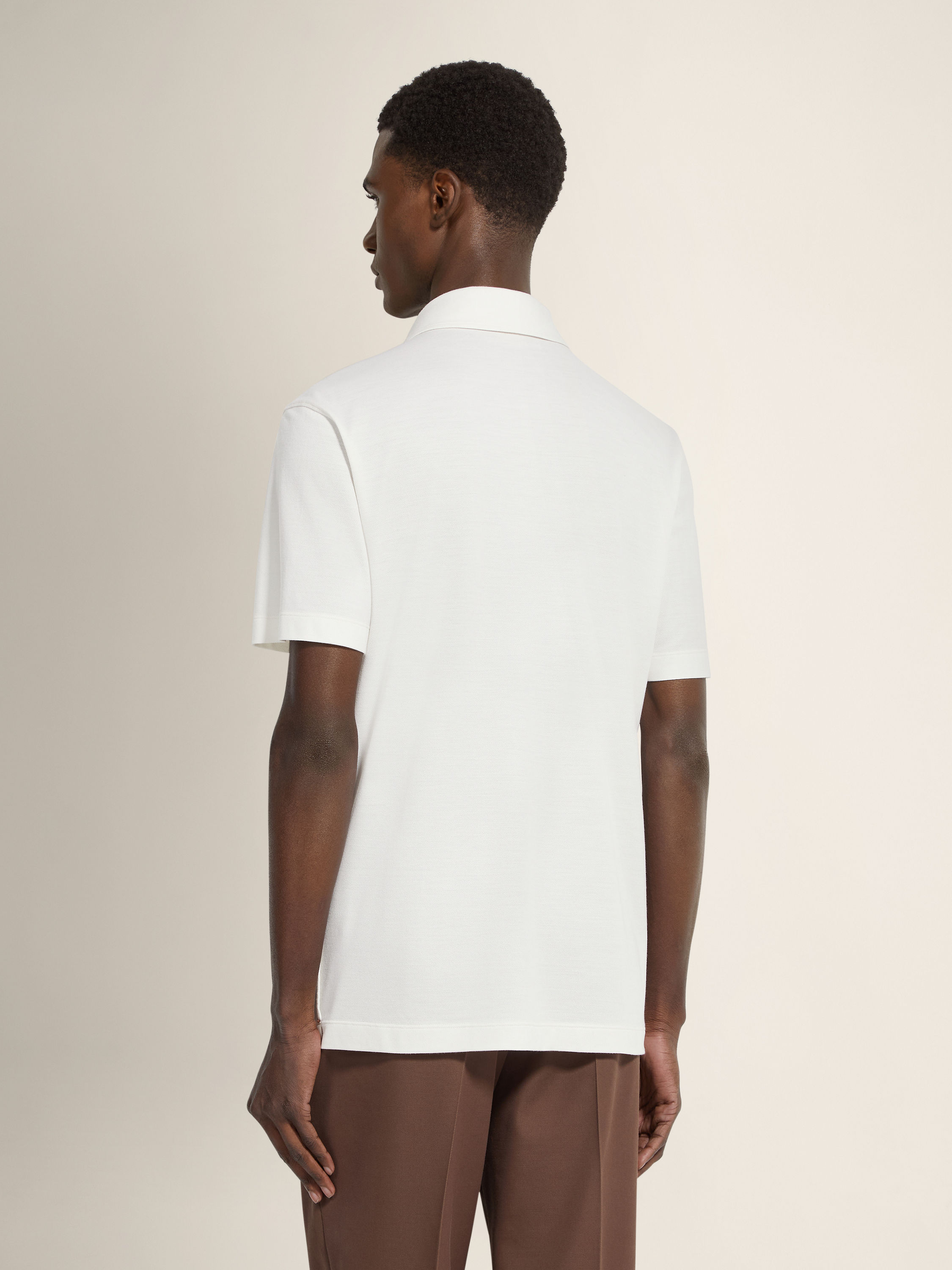 White Vellus Aureum Polo Shirt Product detail photo #4