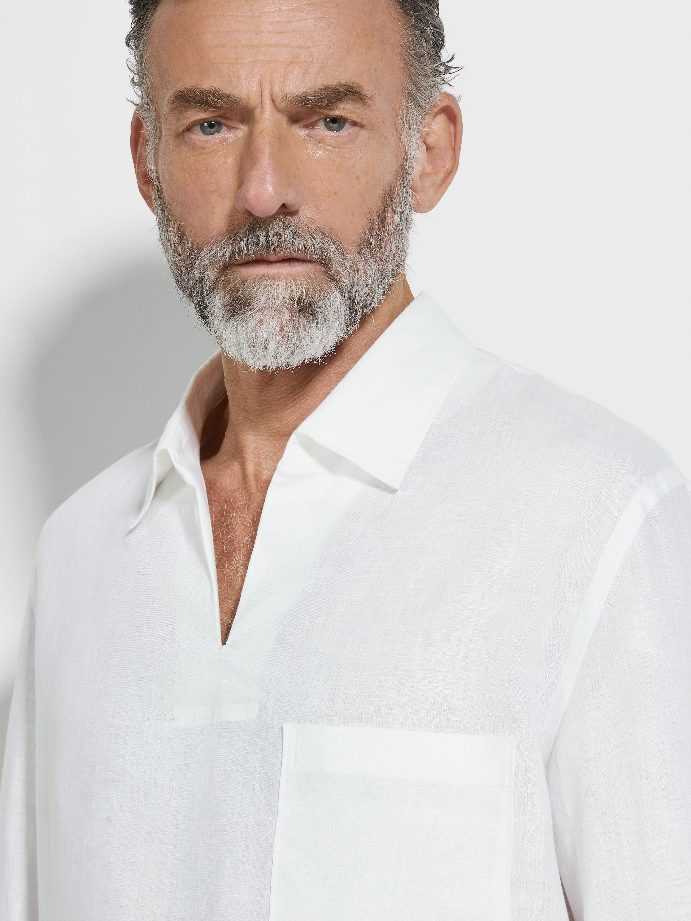 Oasi Lino Polo Shirt Product detail photo #2