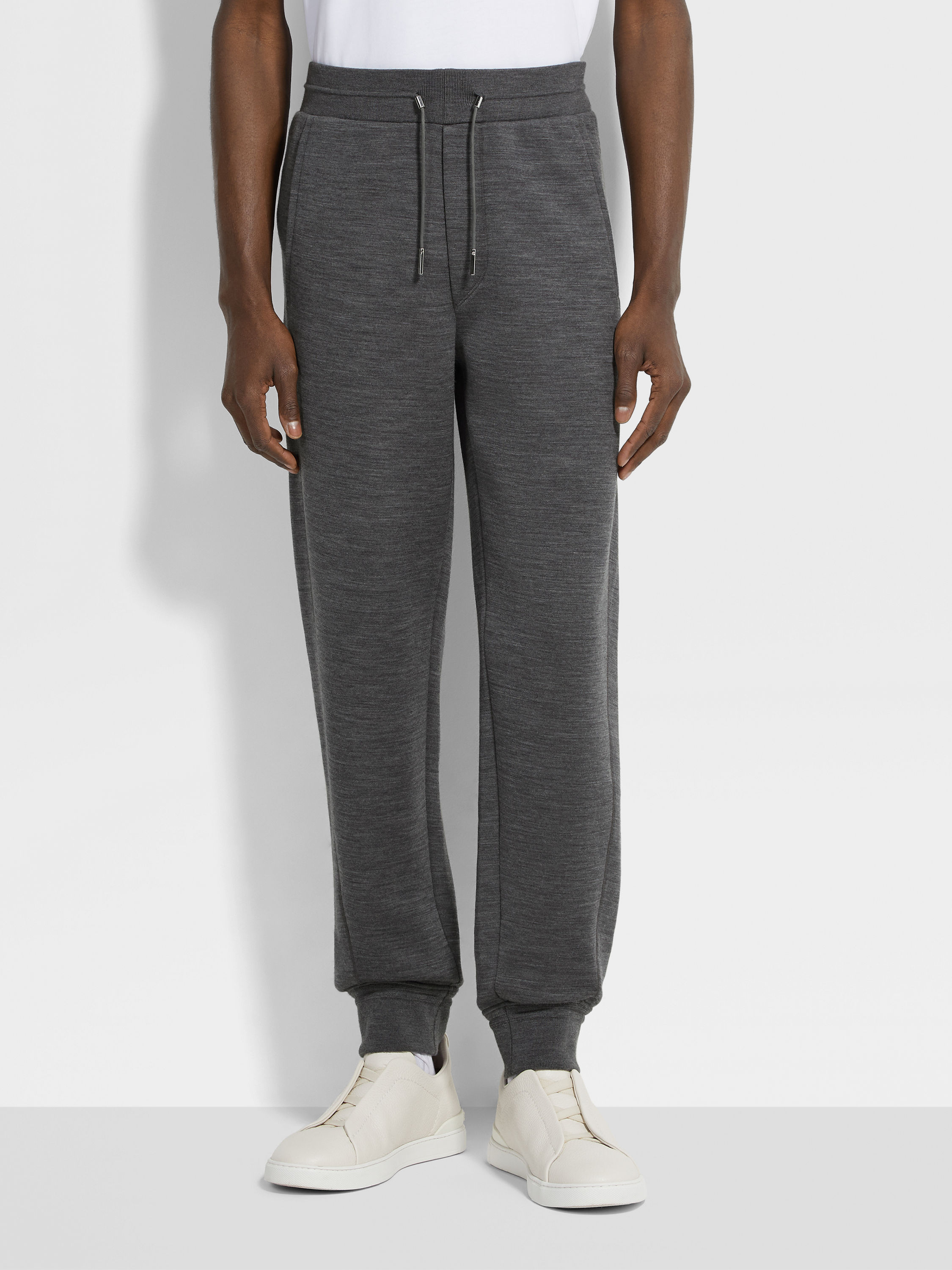 深麻灰色 High Performance™ 羊毛混纺慢跑裤 产品细节图 #4