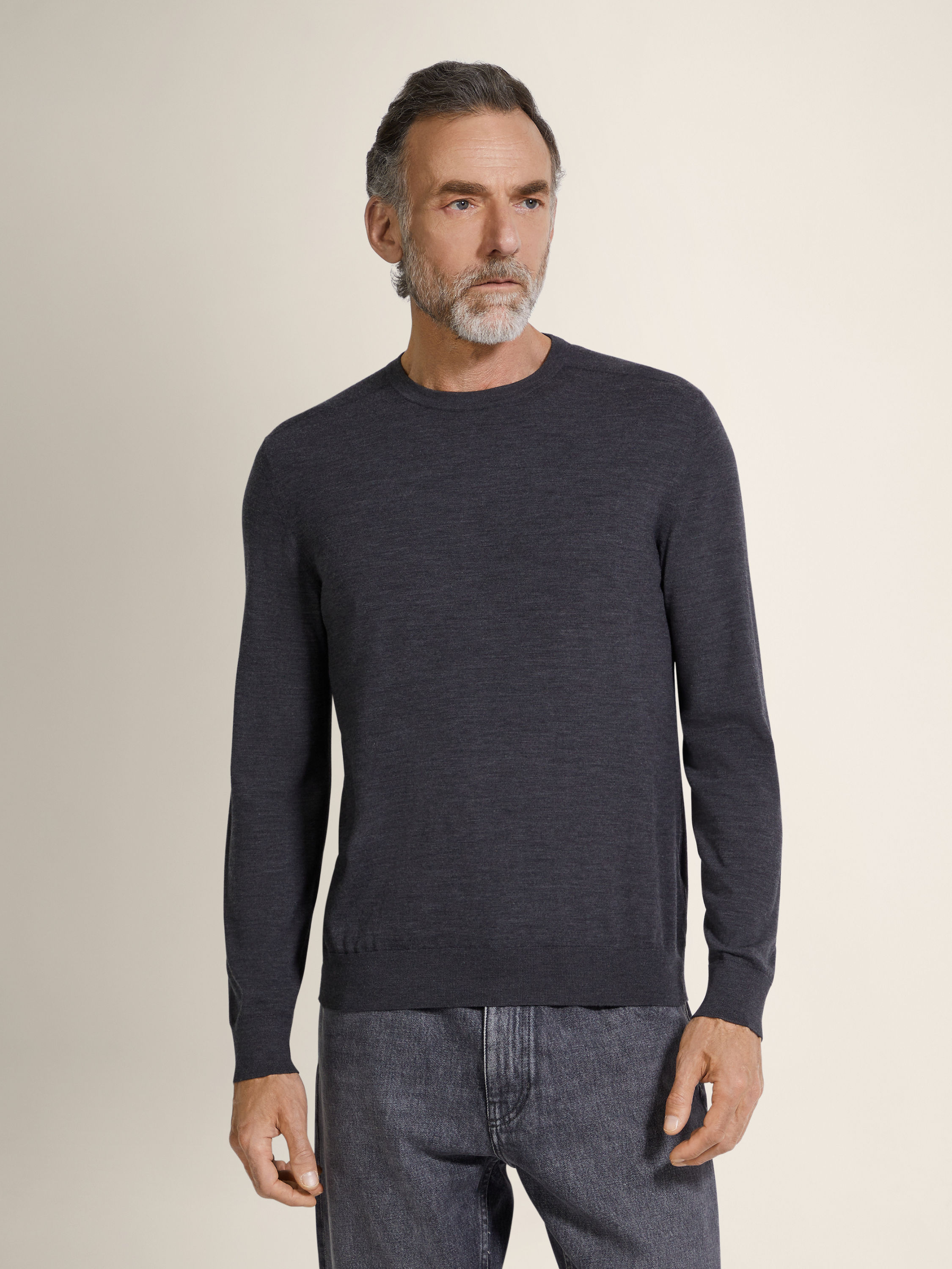 深灰色 Vellus Aureum 圆领针织衫 产品细节图 #3