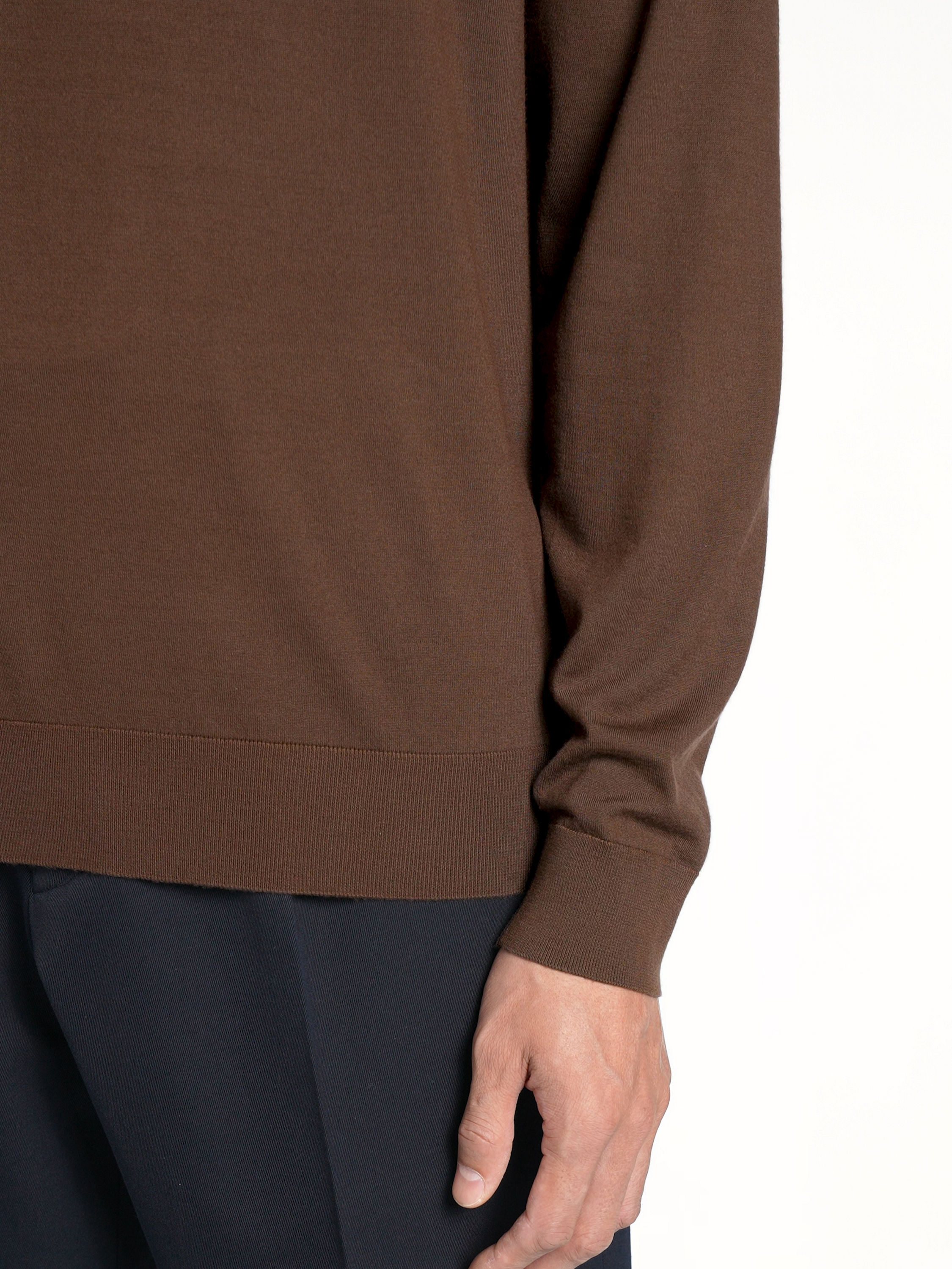 棕色 Vellus Aureum 圆领针织衫