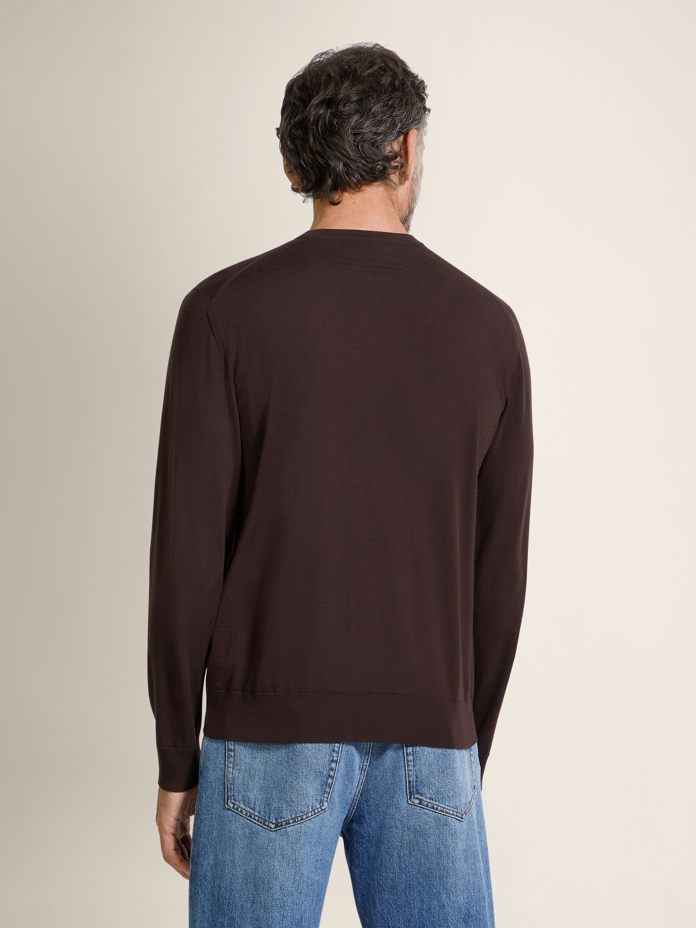 深棕色 Vellus Aureum 圆领针织衫 产品细节图 #4