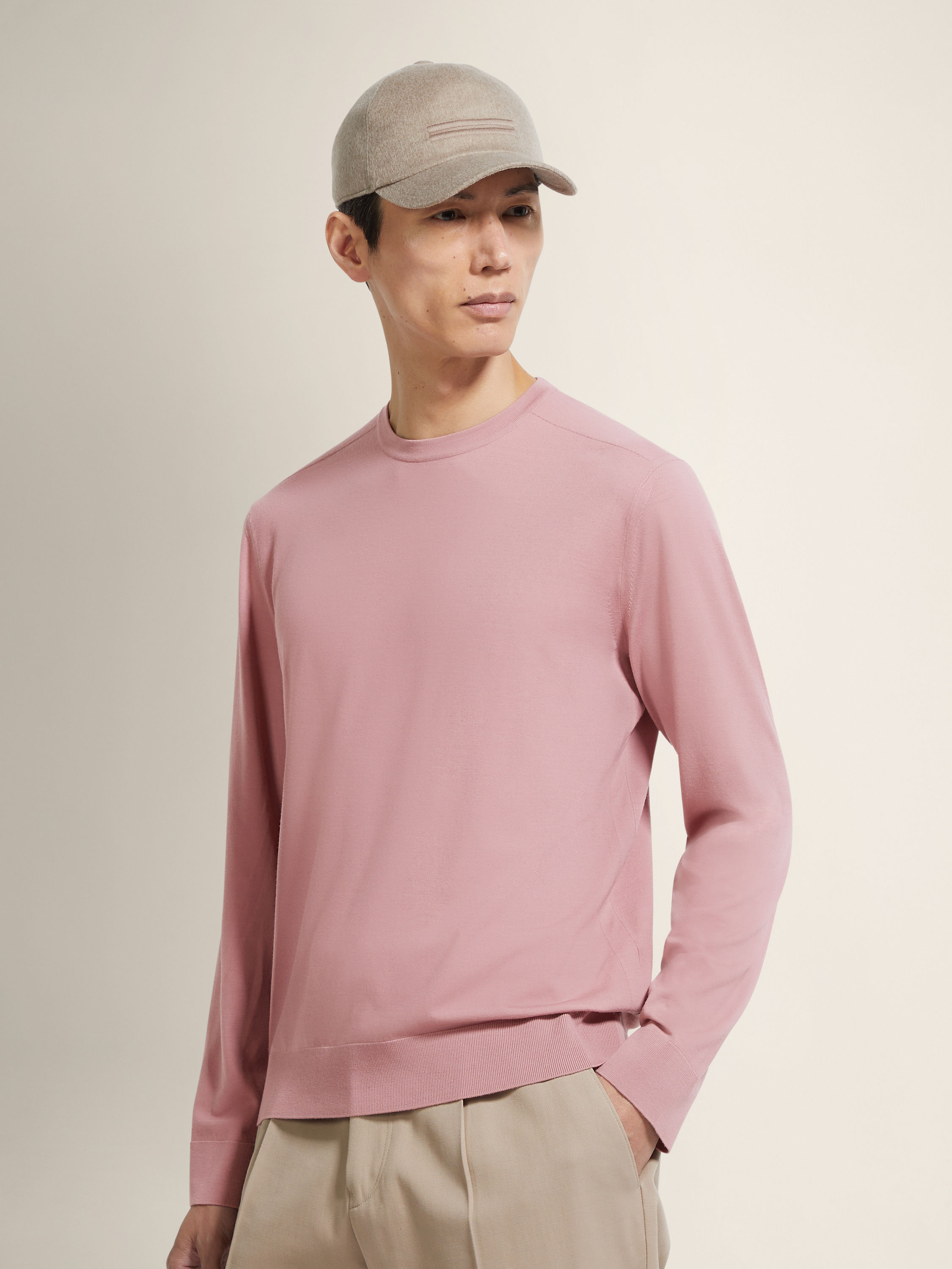 浅粉色 Vellus Aureum 圆领针织衫 产品细节图 #2