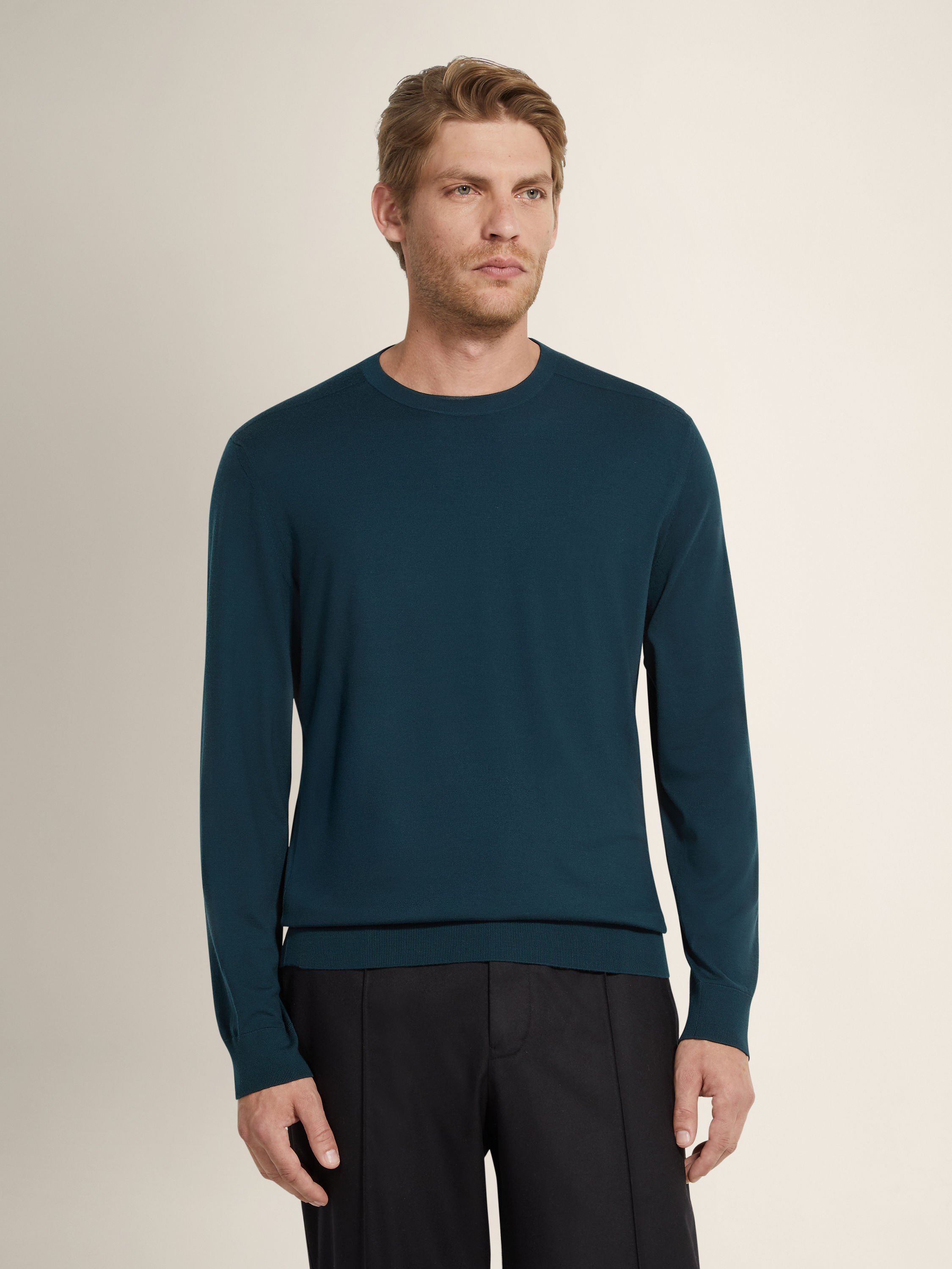 深绿色 Vellus Aureum 圆领针织衫 产品细节图 #3