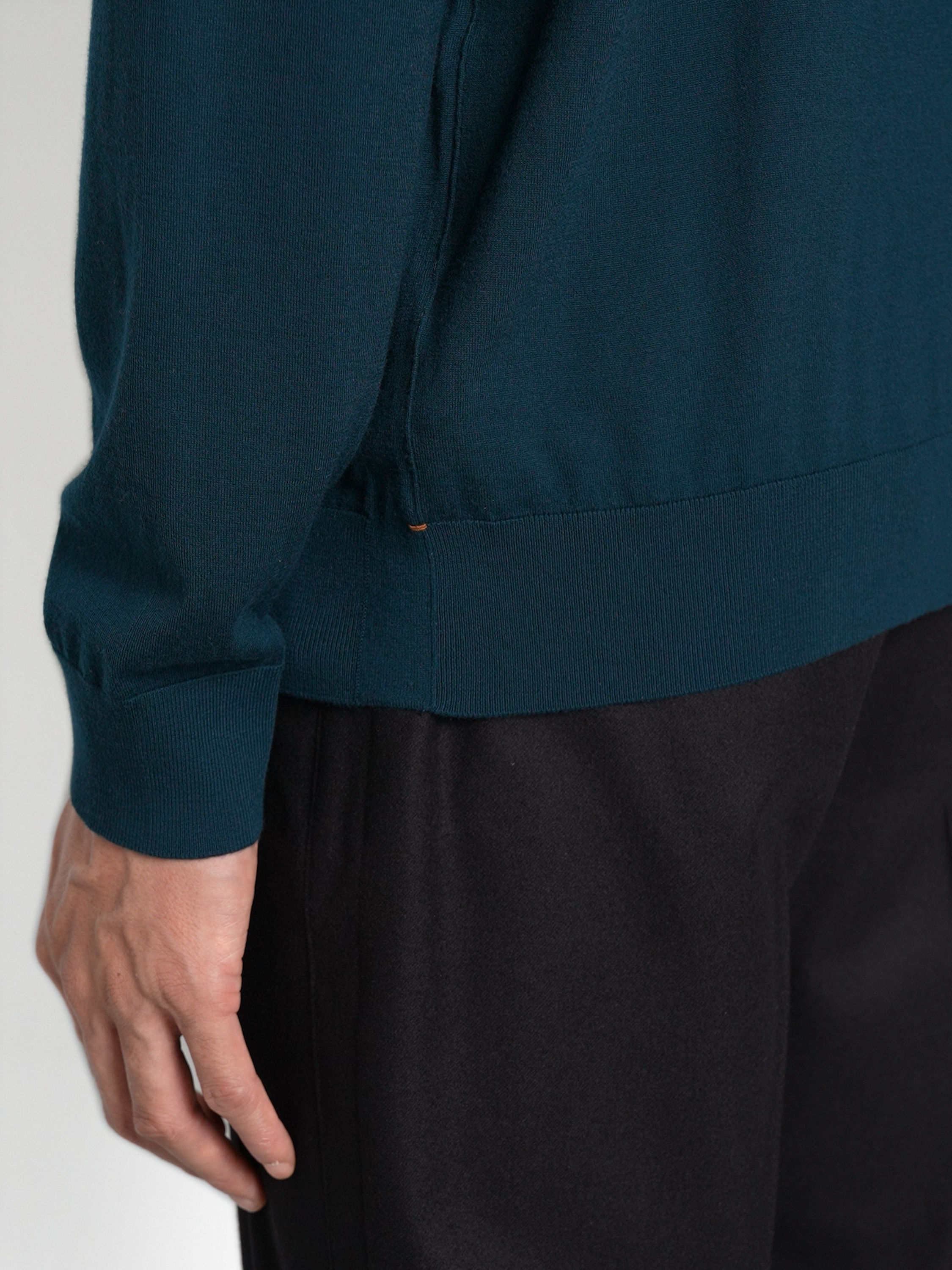 深绿色 Vellus Aureum 圆领针织衫