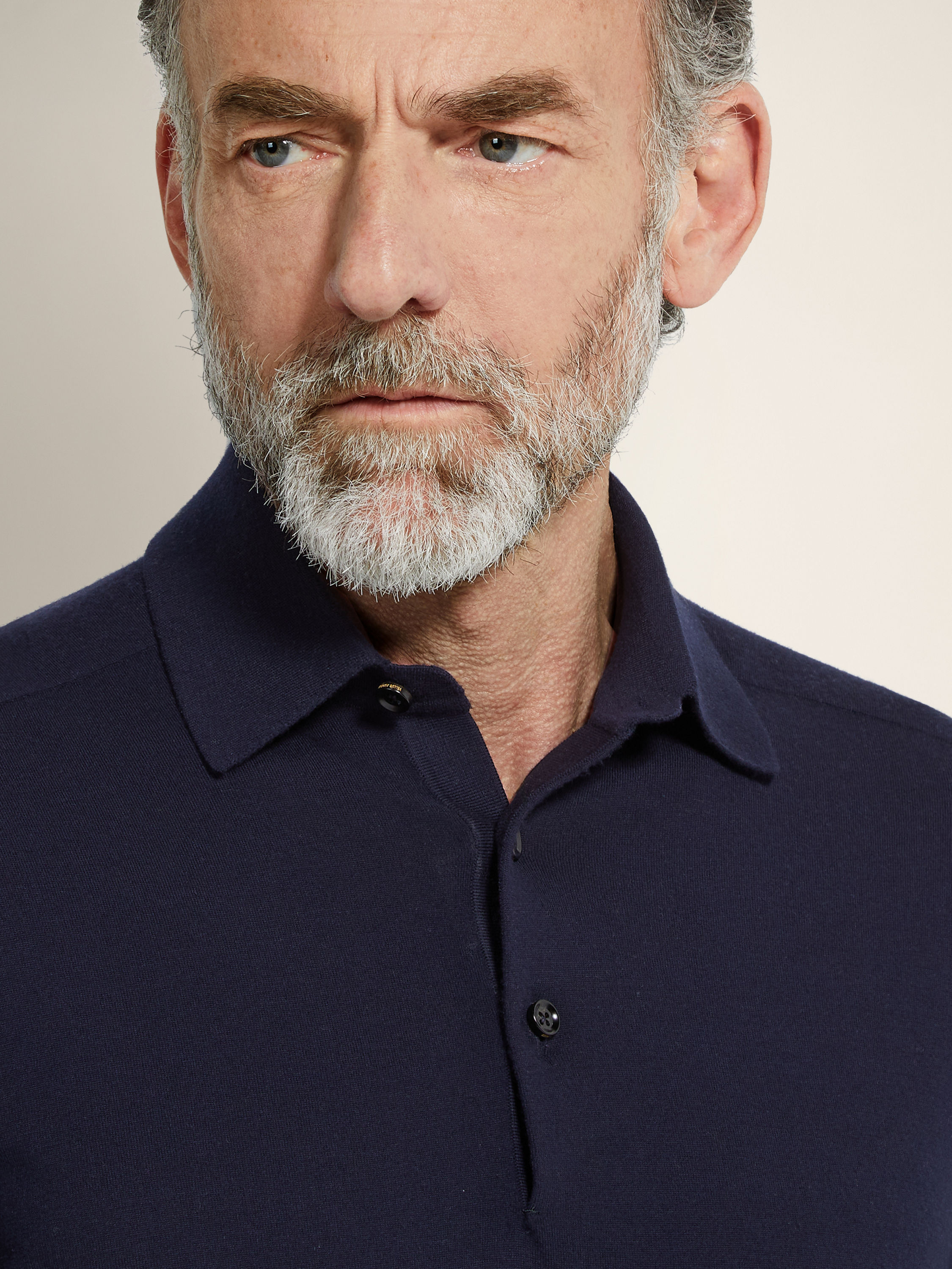 Navy Blue Vellus Aureum Polo Shirt Product detail photo #1