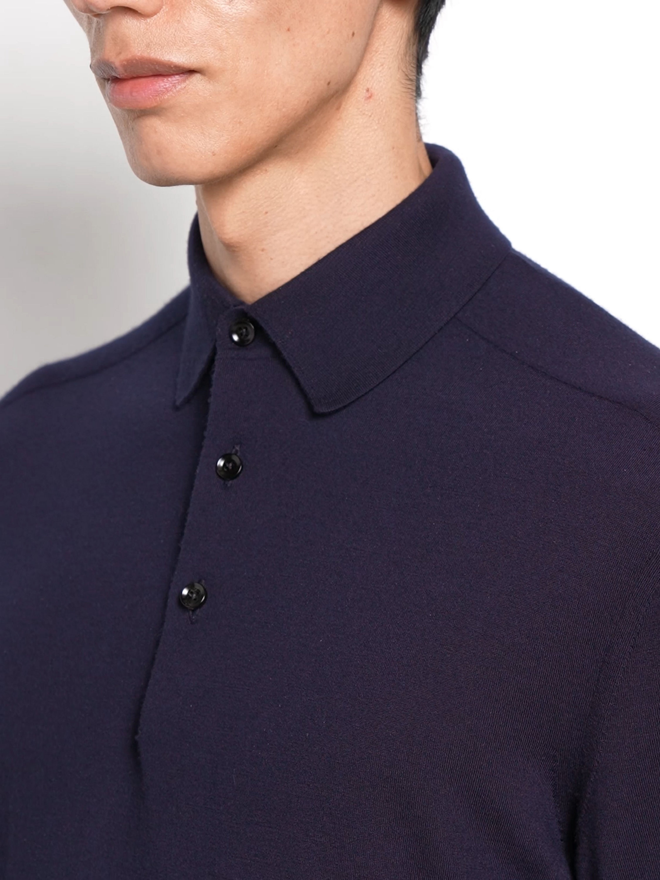 Navy Blue Vellus Aureum Polo Shirt