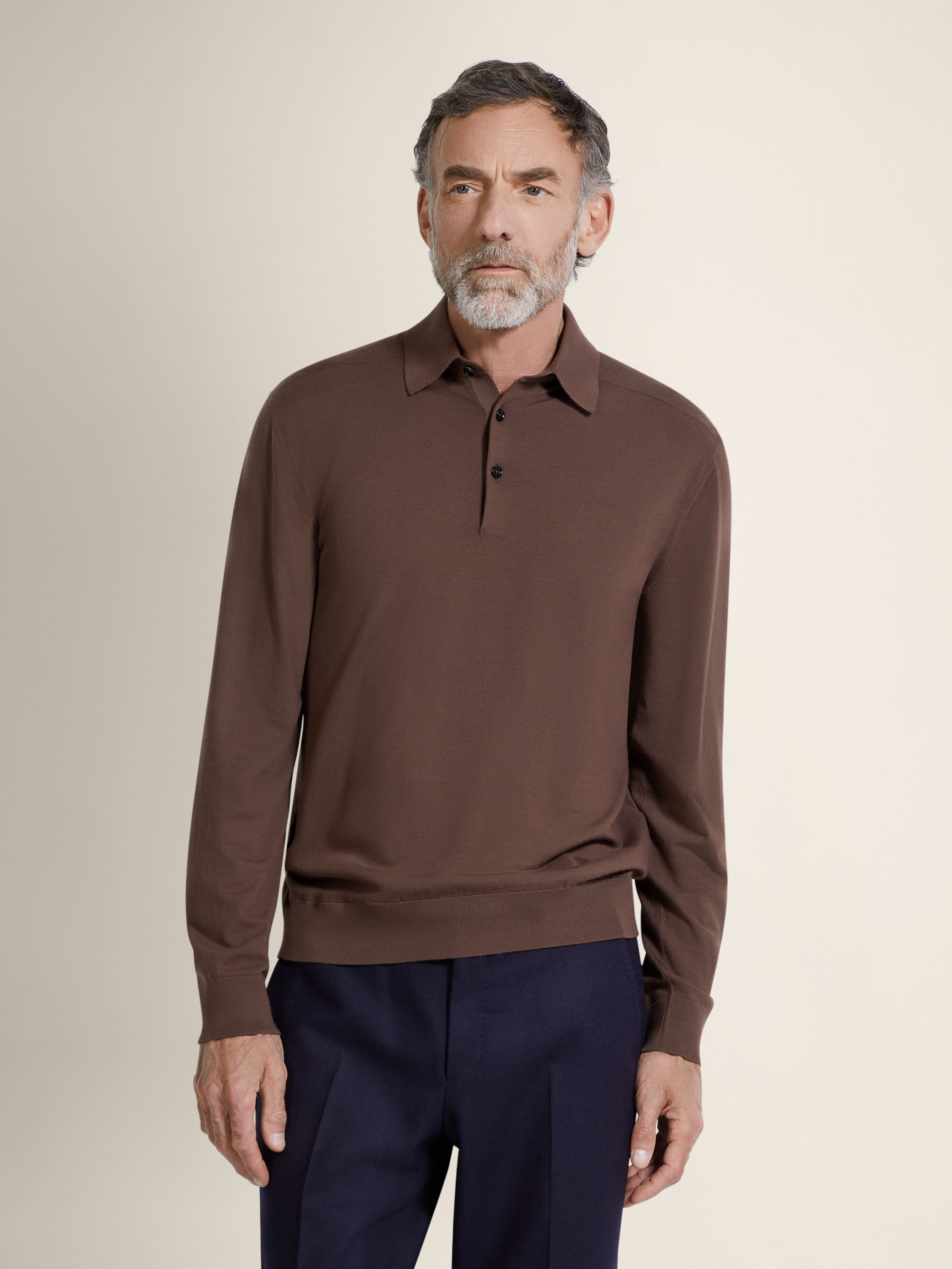 Brown Vellus Aureum Polo Shirt Product detail photo #3