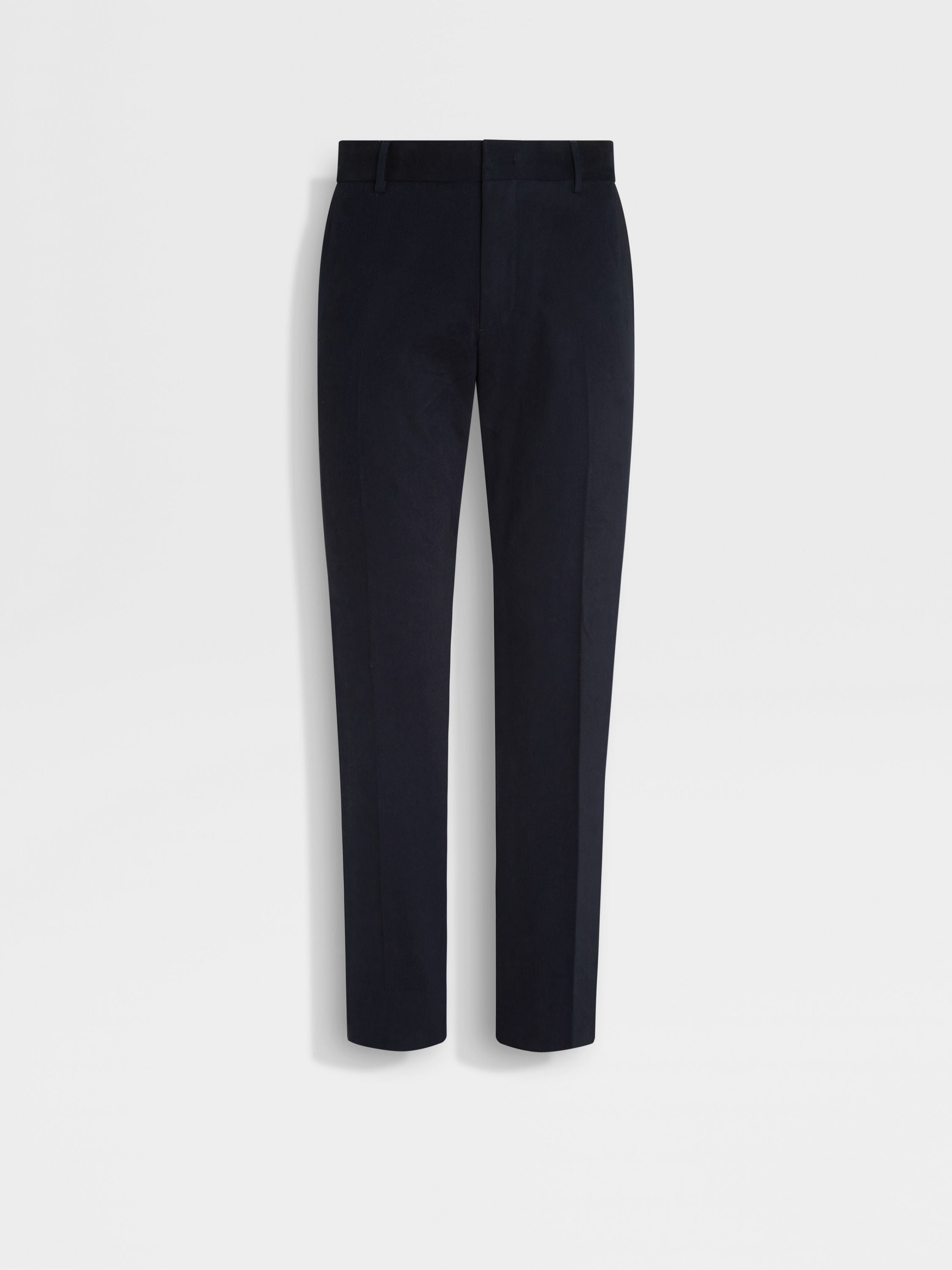 Navy Blue Cotton and Cashmere Pants Main product photo