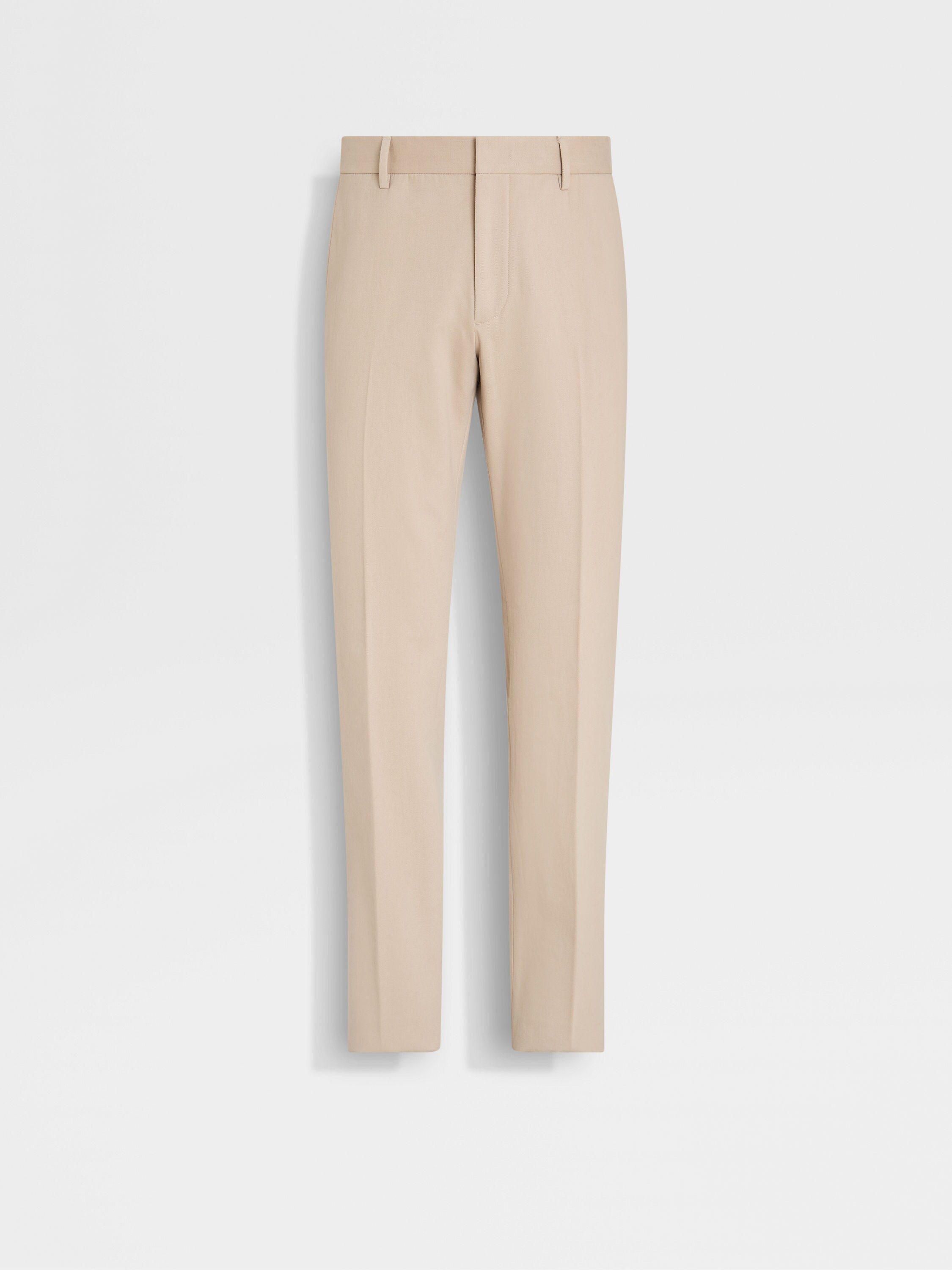 Light Taupe Cotton and Cashmere Pants Main product photo