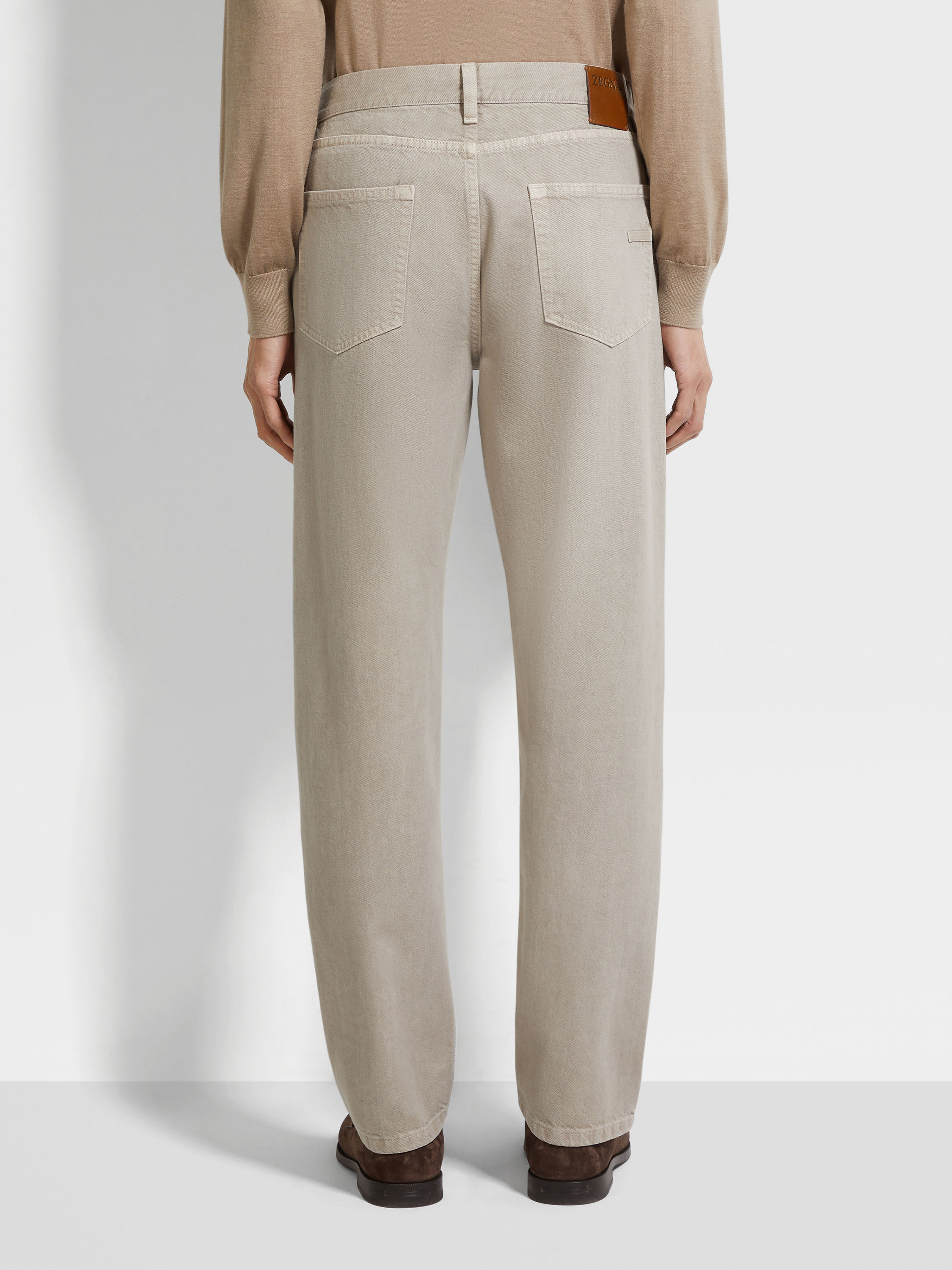 Light Taupe Roccia Pants Product detail photo #5