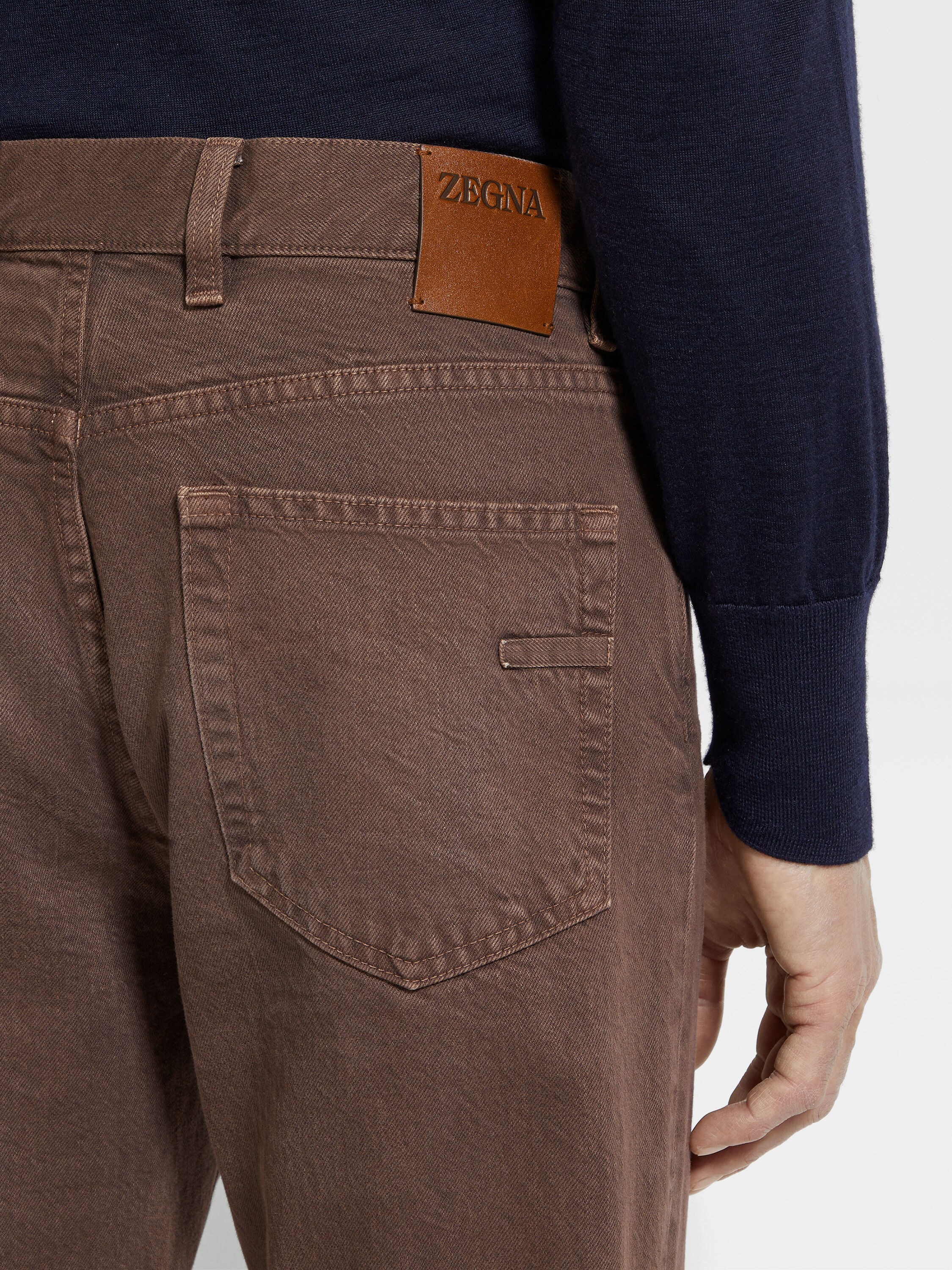 棕色 Roccia 长裤 产品细节图 #1