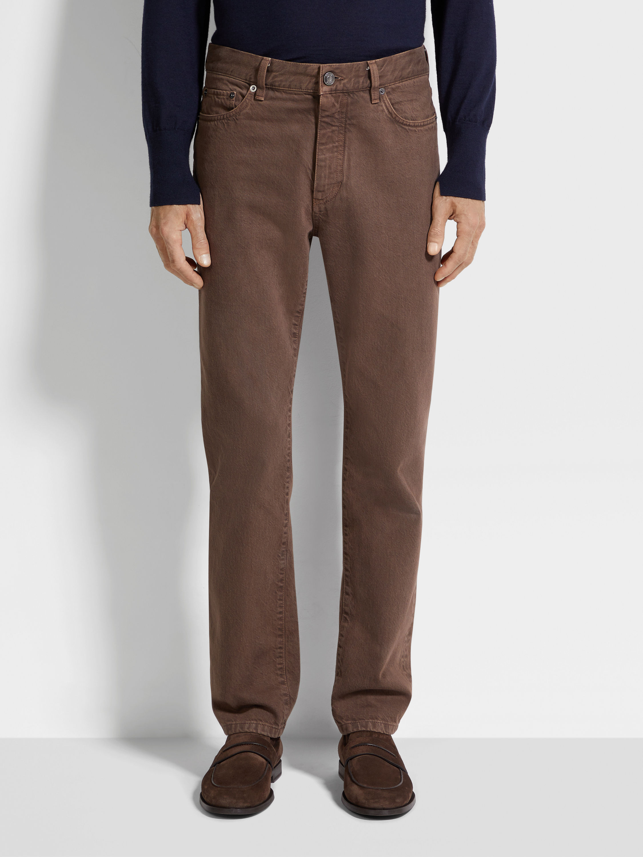 棕色 Roccia 长裤 产品细节图 #4