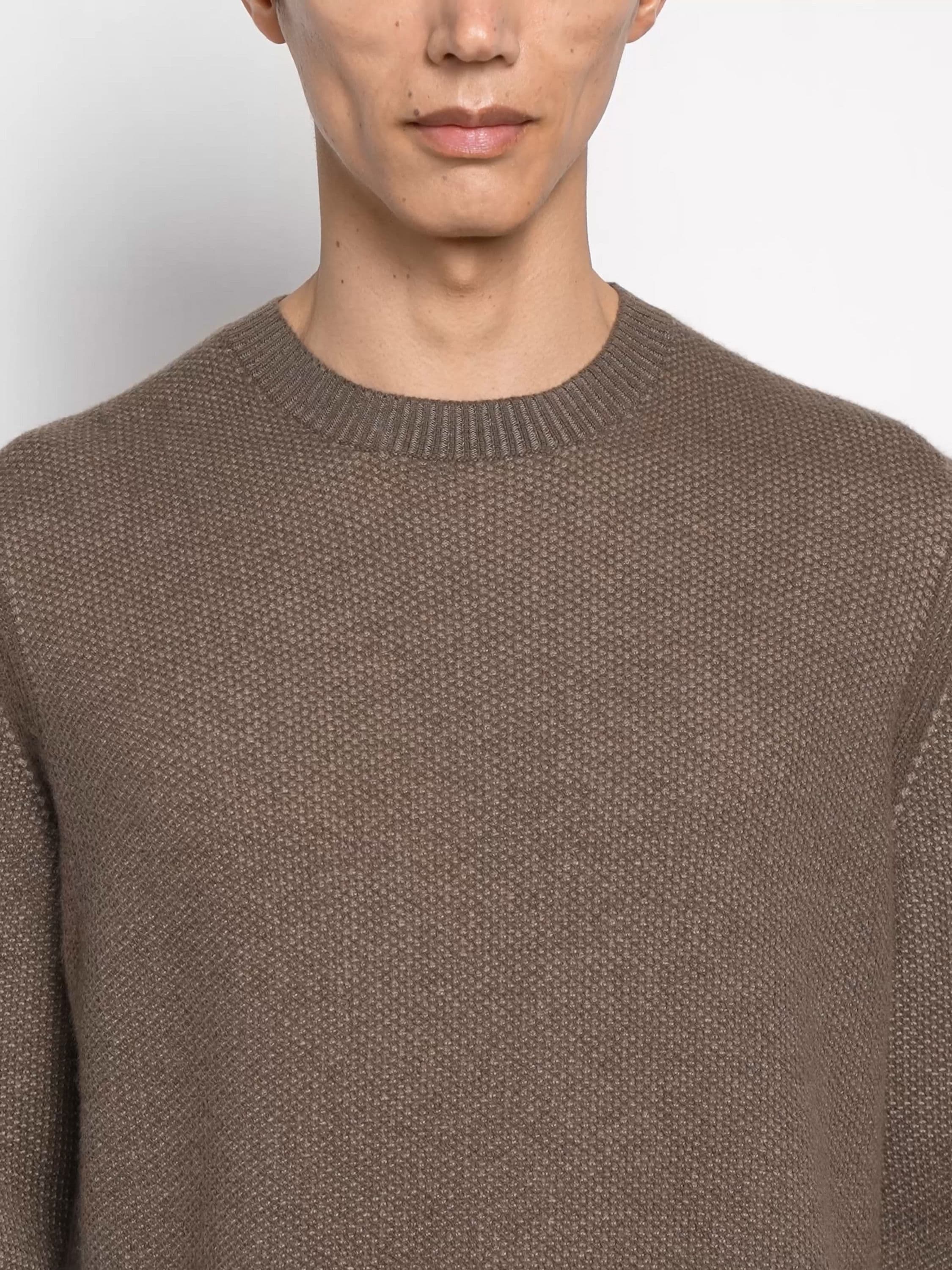Brown Oasi Cashmere Crewneck