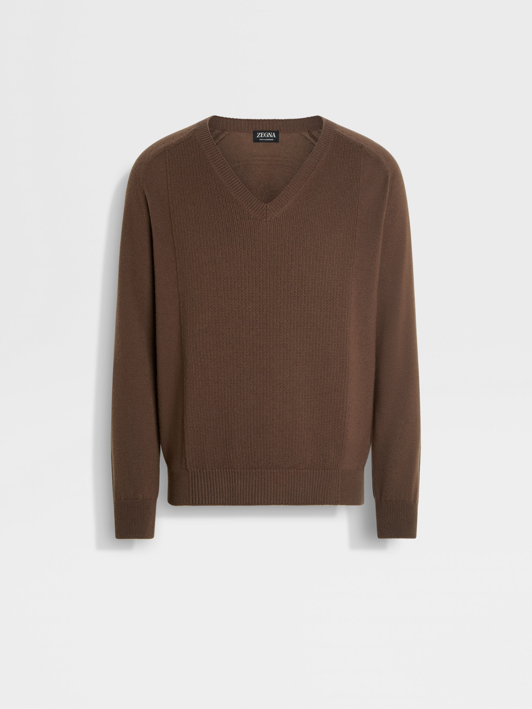 Brown Oasi Cashmere V-Neck Main product photo