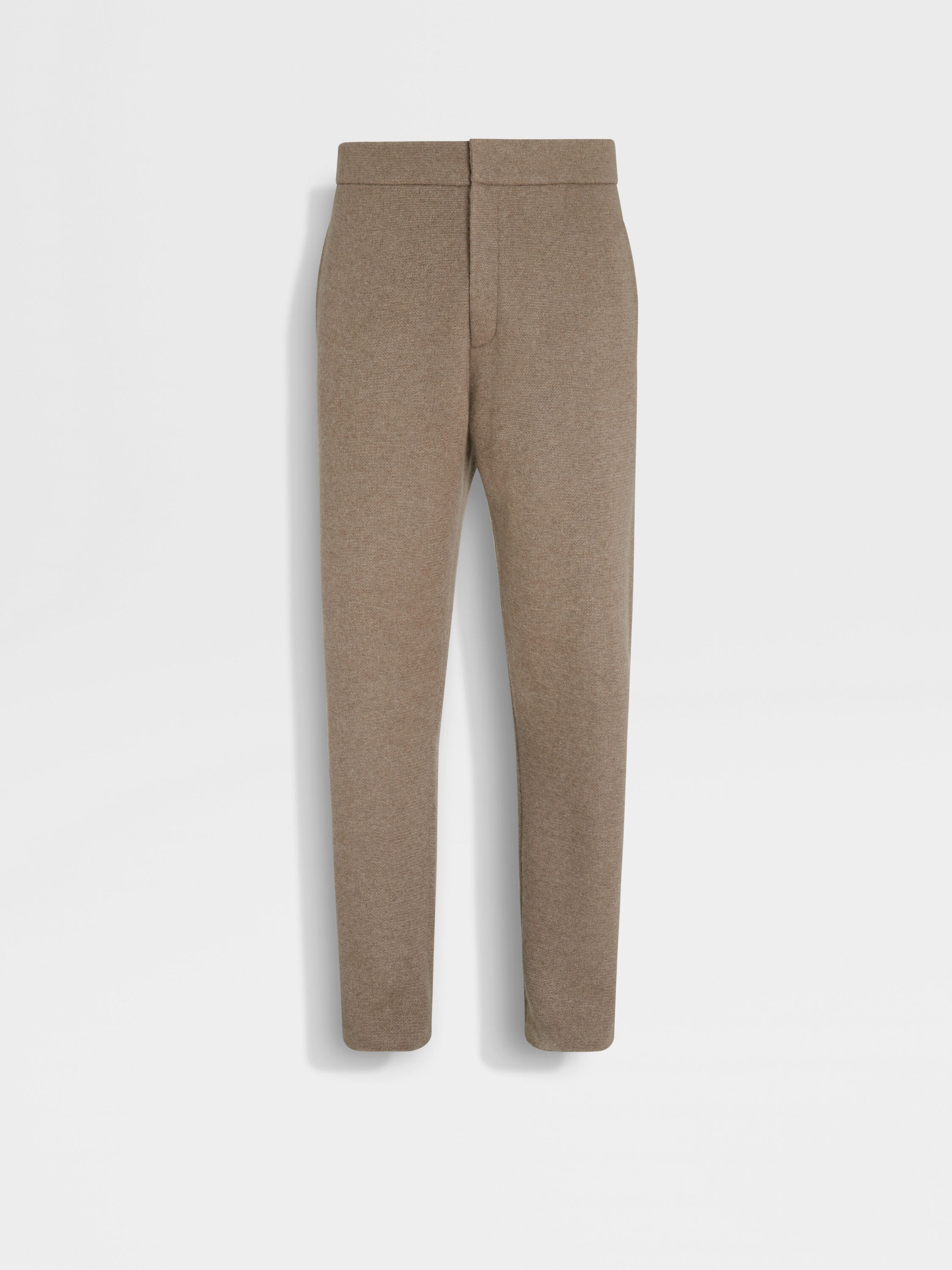 Light Taupe Mélange Oasi Cashmere Pants Main product photo