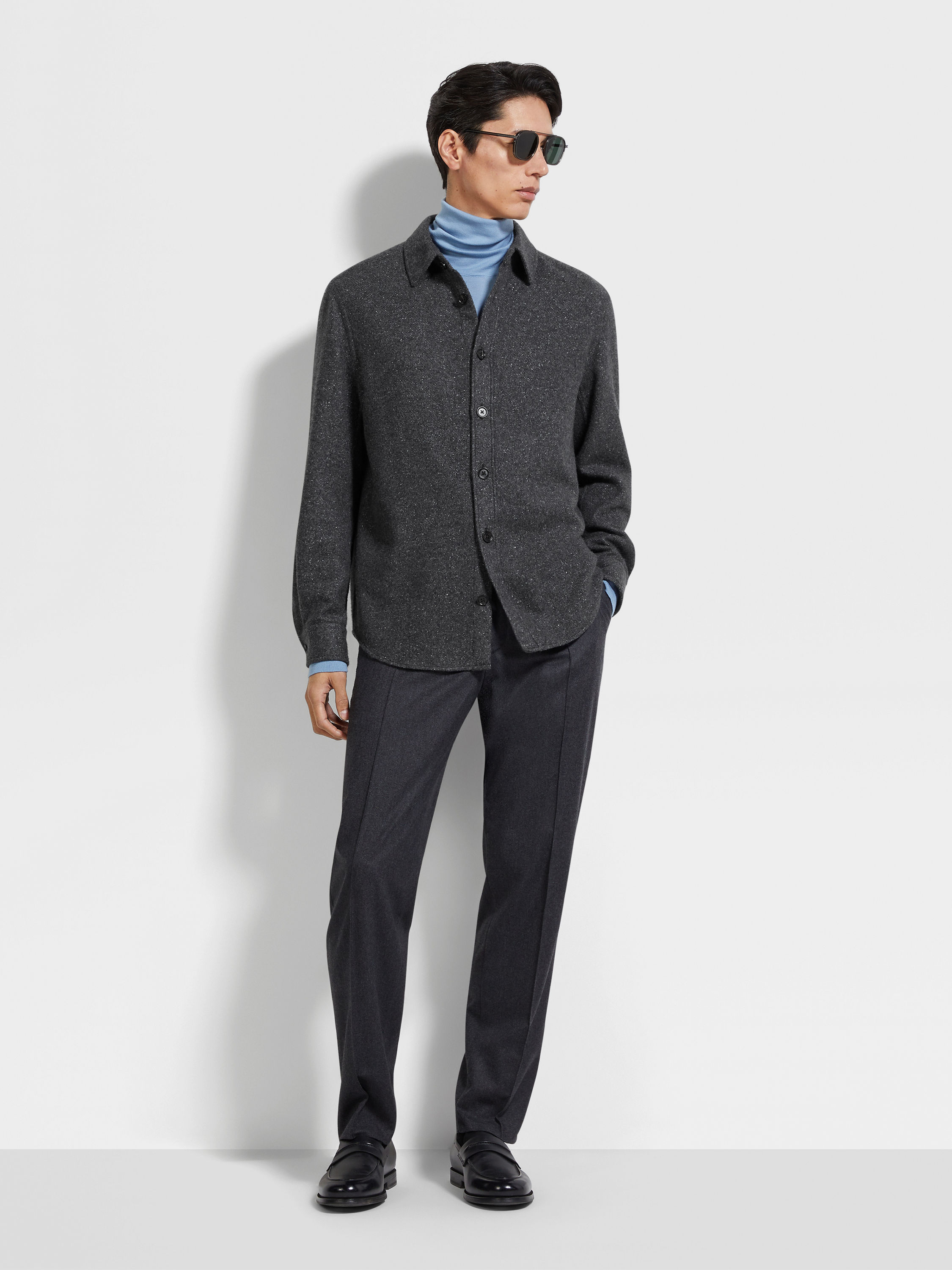 Cashmere and Silk Overshirt Product detail photo #1