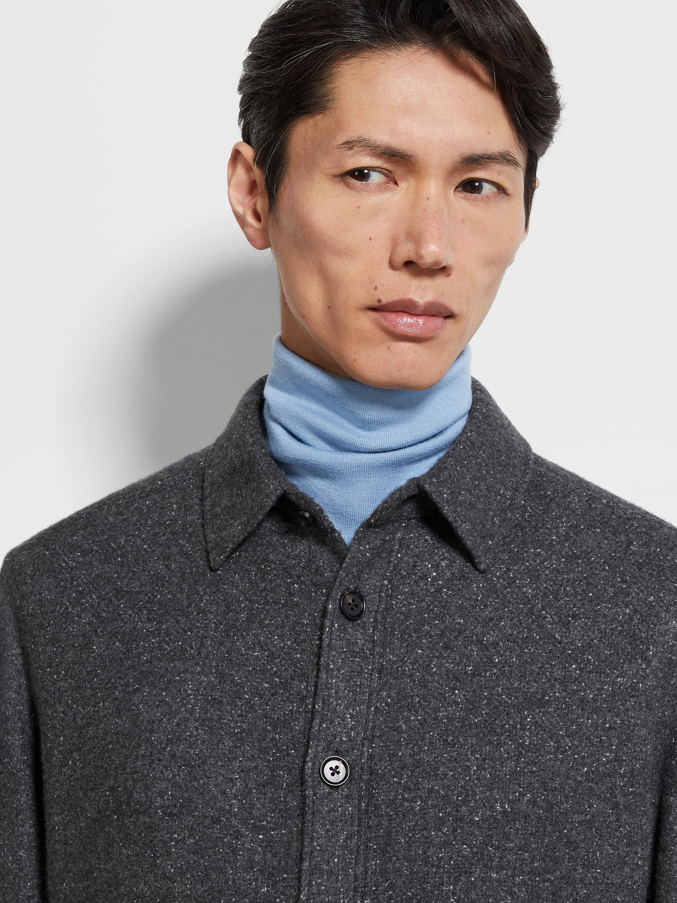 Cashmere and Silk Overshirt Product detail photo #2