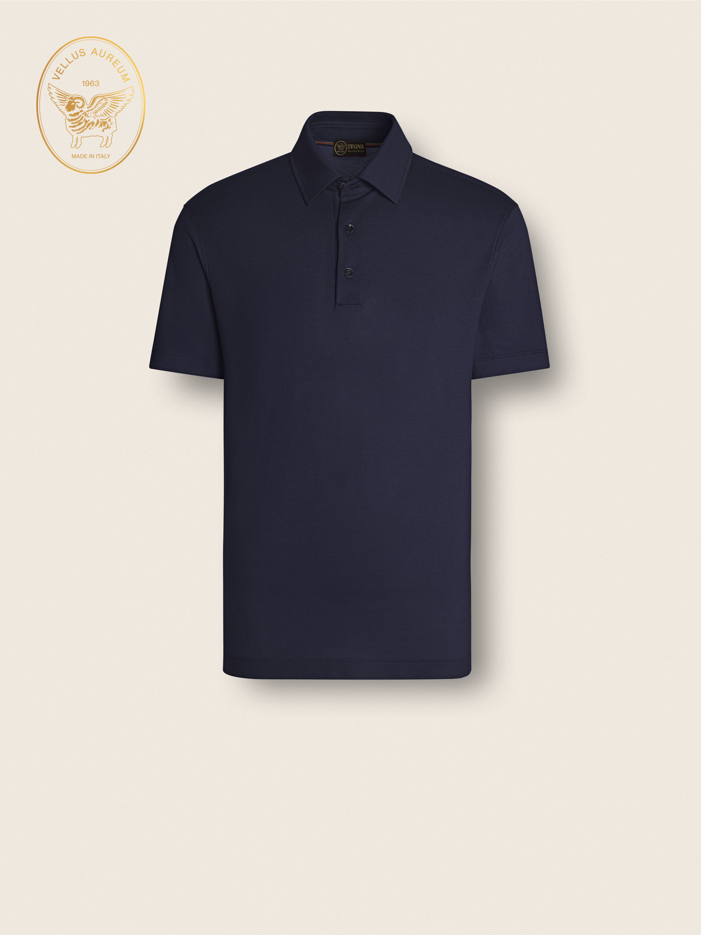 Ink Blue Vellus Aureum Polo Shirt Main product photo