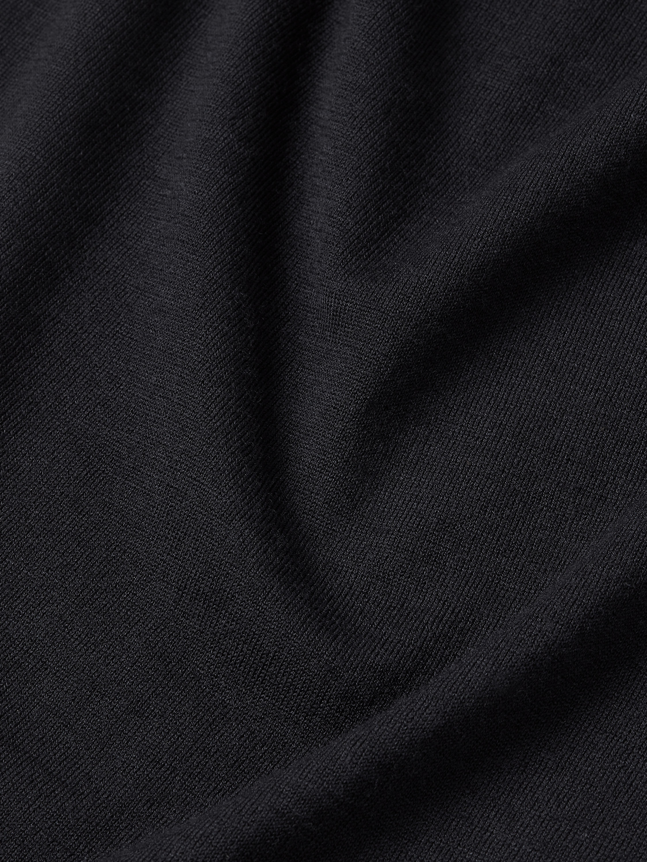 Black Wool T-shirt Product detail photo #3