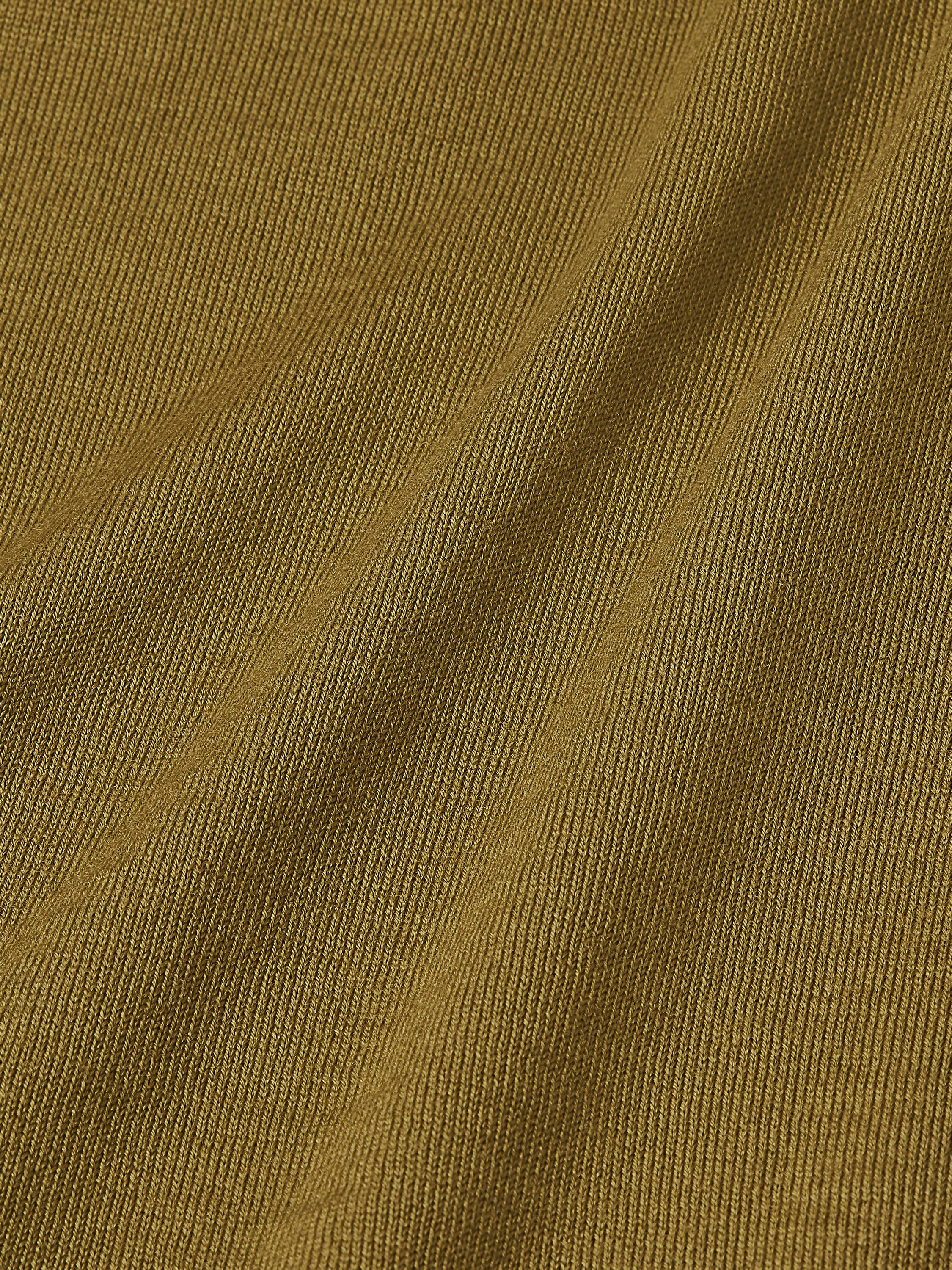 Olive Green Wool T-shirt Product detail photo #3