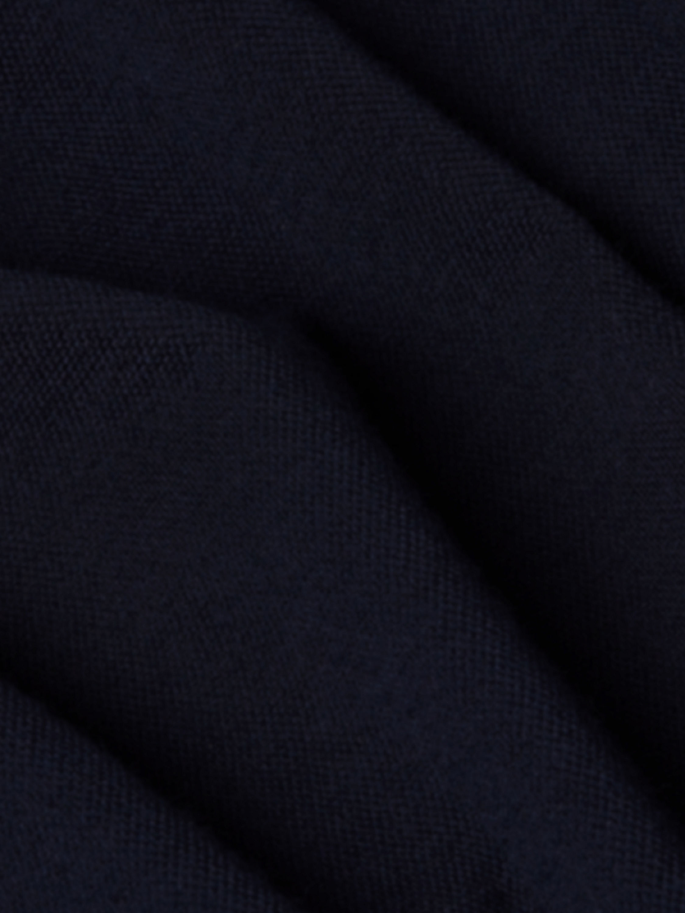 海军蓝棉、羊毛及桑蚕丝衬衫外套 产品细节图 #4