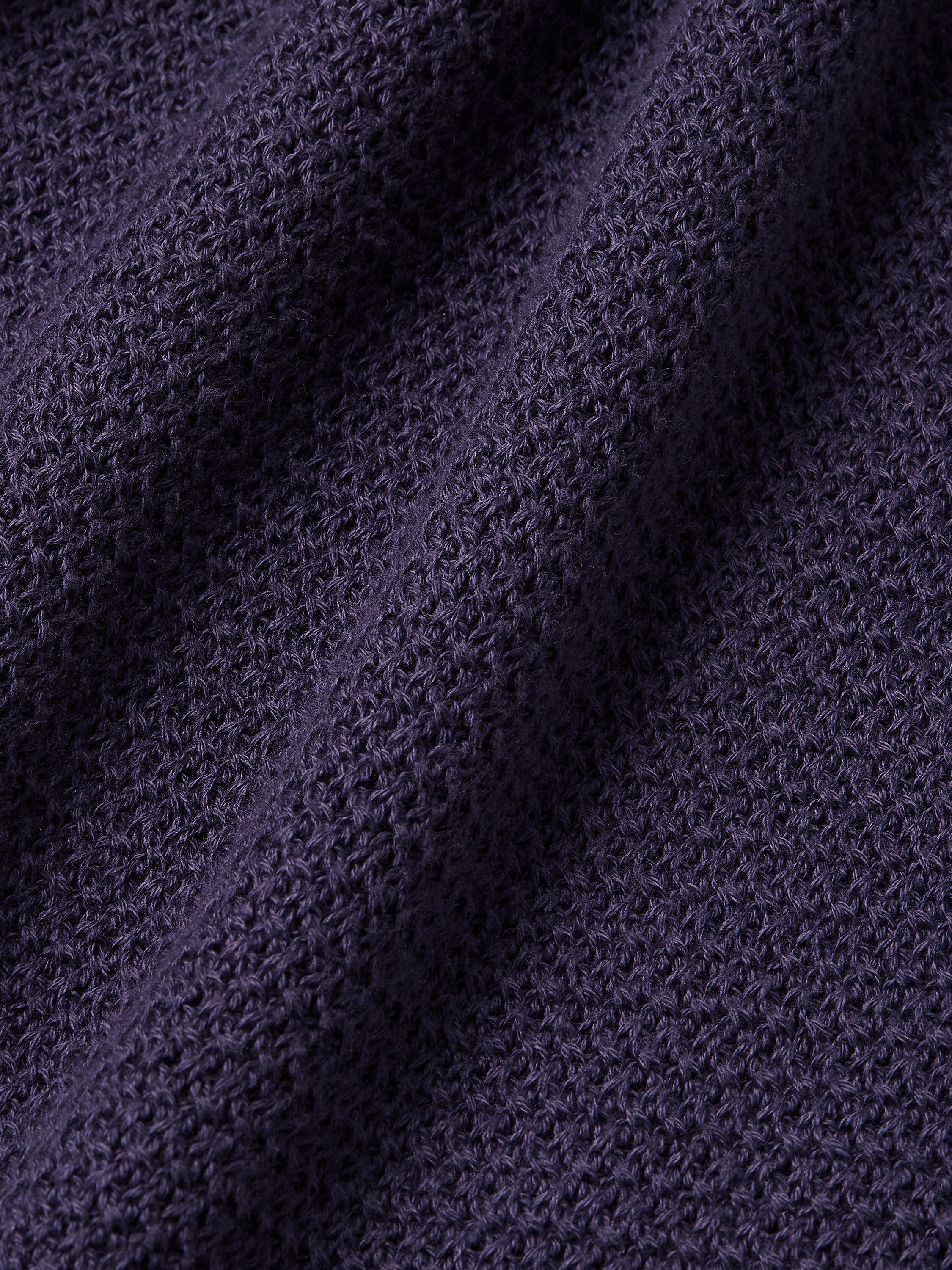 深靛蓝色 Premium Cotton 棉质 Polo 衫 产品细节图 #3