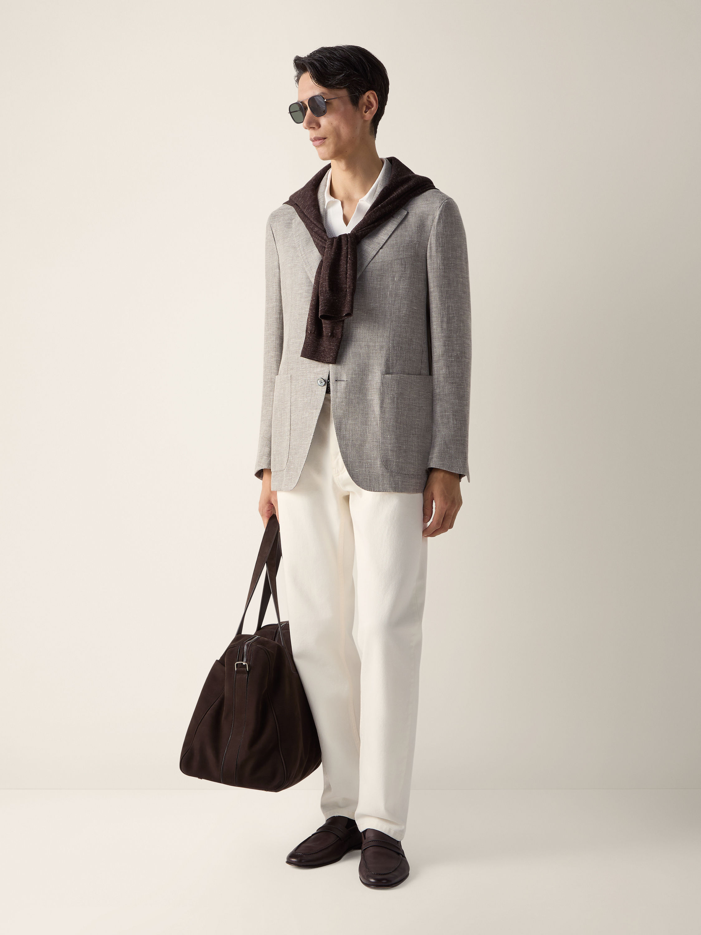 白色 Premium Cotton 棉质 Polo 衫 产品细节图 #2