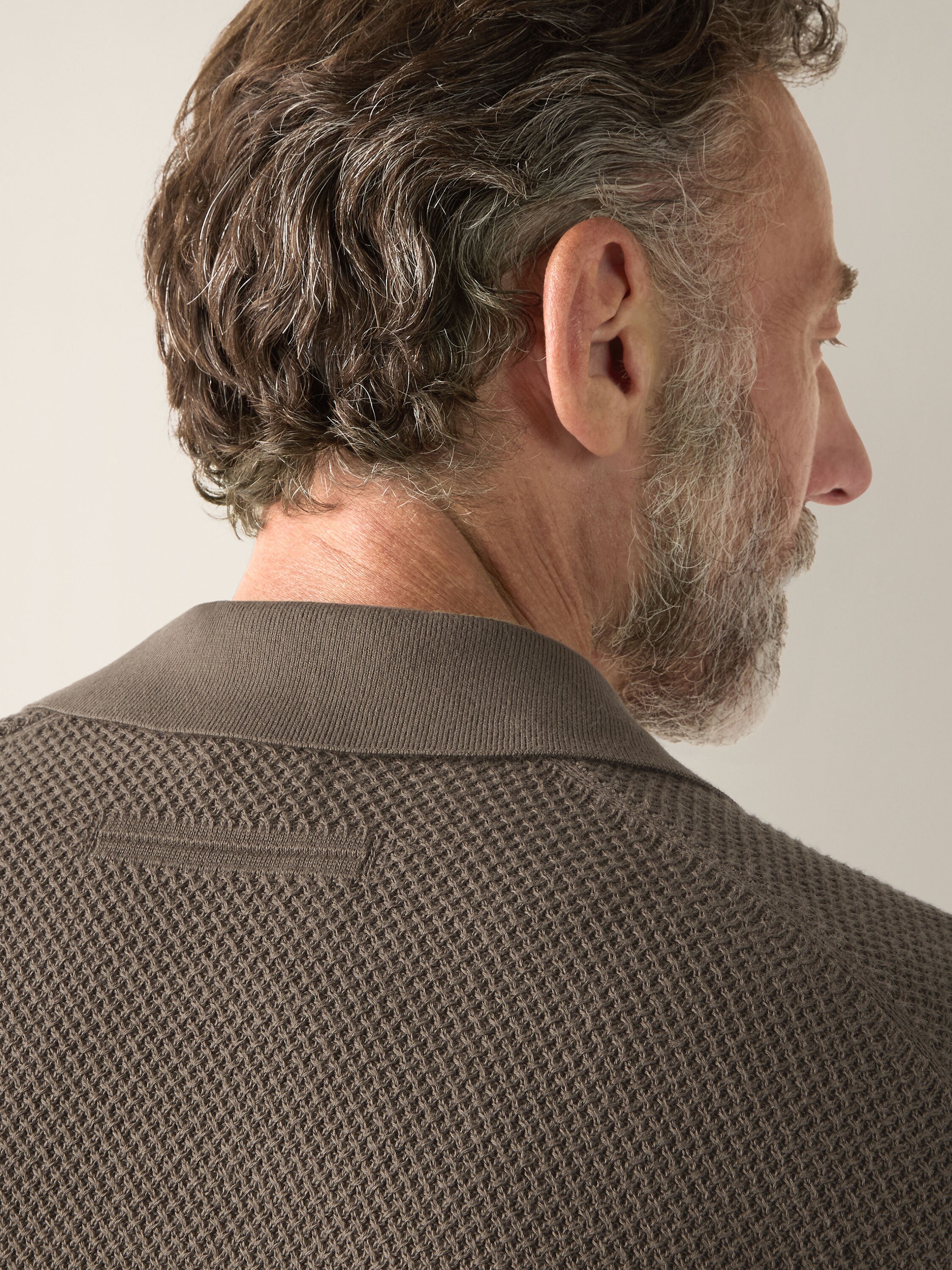 深灰褐色 Premium Cotton 棉质 Polo 衫 产品细节图 #1